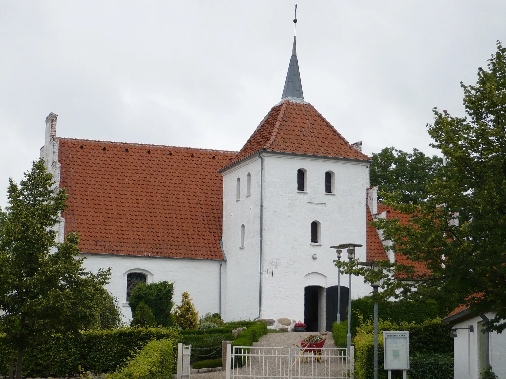 Photo showing: Harndrup Church on the island of Funen in Denmark