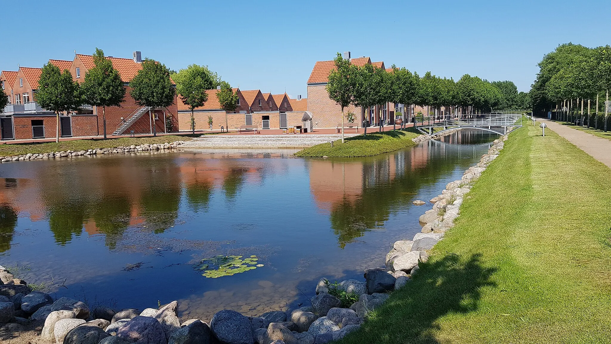 Photo showing: Kanalen ved Ribe Byferie