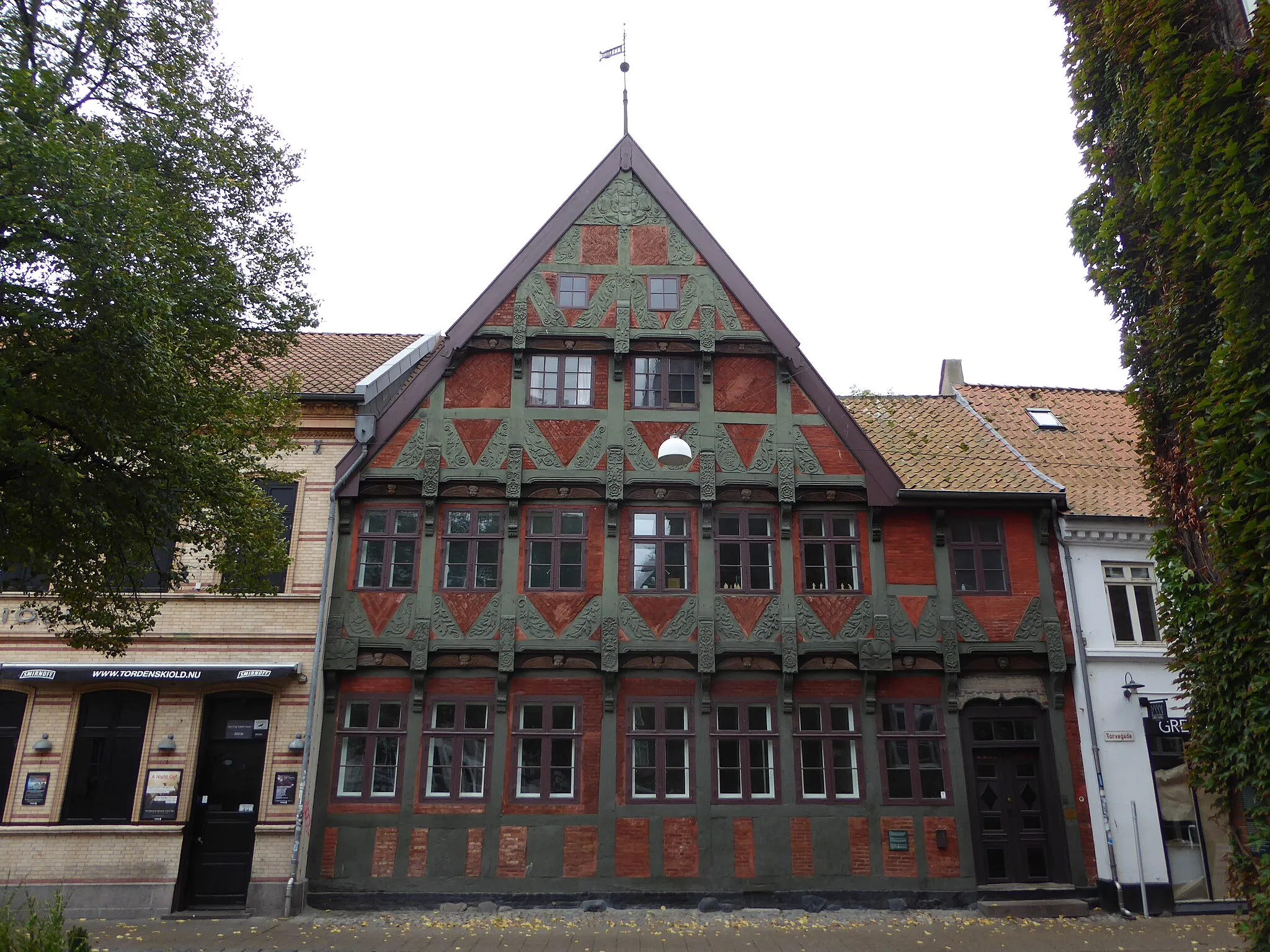 Photo showing: The renaissance town house Borchs Gård in Kolding in Denmark. It was build as a pharmacy in 1595. In the 19th century it was owned by the merchant and town commander I. S. Borch.