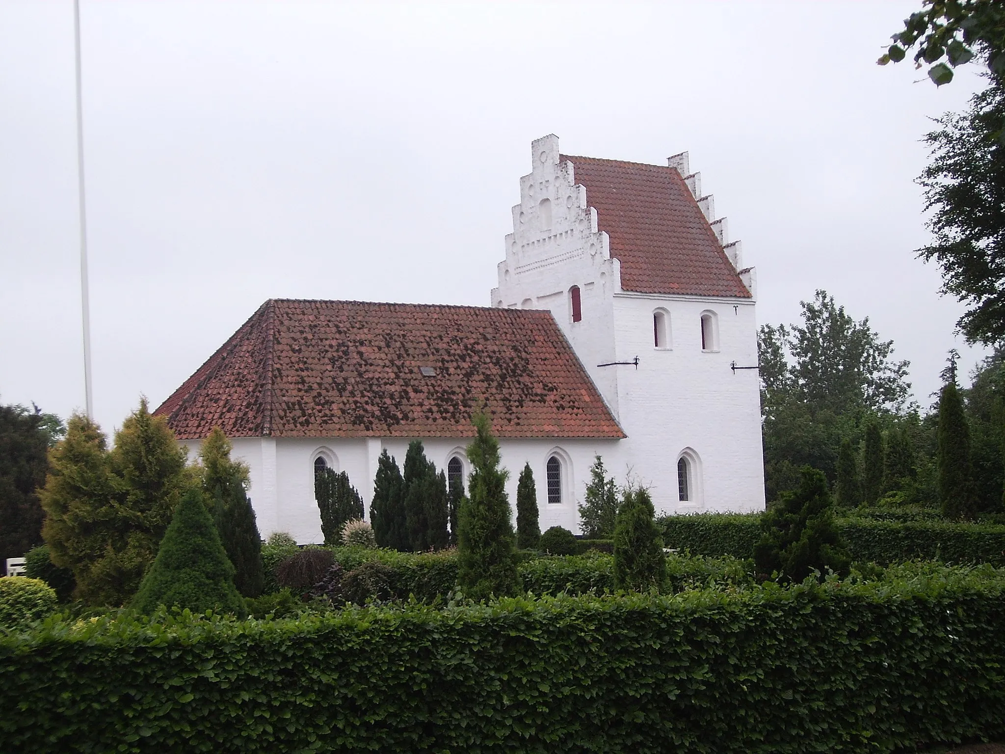 Photo showing: Allested Kike, Allested Sogn, Sallinge Herred, Svendborg Amt, Denmark (Danish Church)