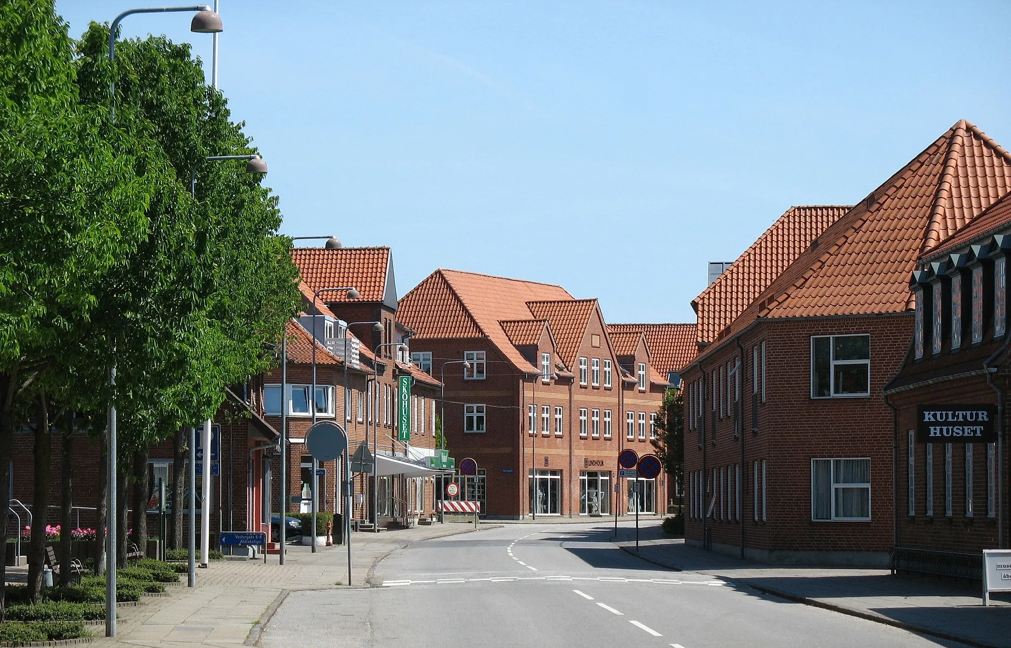 Photo showing: Vestergade i Ølgod.
