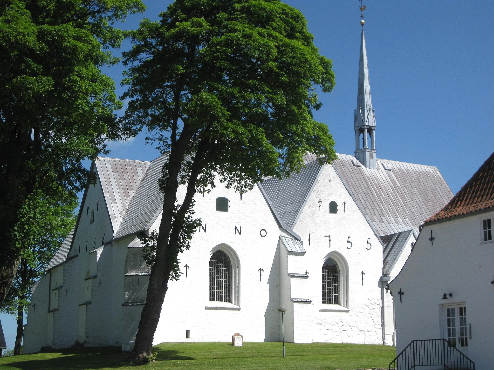 Photo showing: The church "Kliplev Kirke" in the small town "Kliplev". The town is located in Southern Jutland, Denmark.