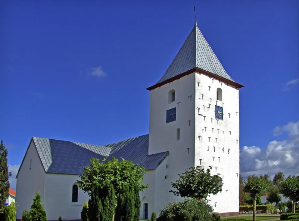 Photo showing: Ansager kirke (Varde) fra nordvest