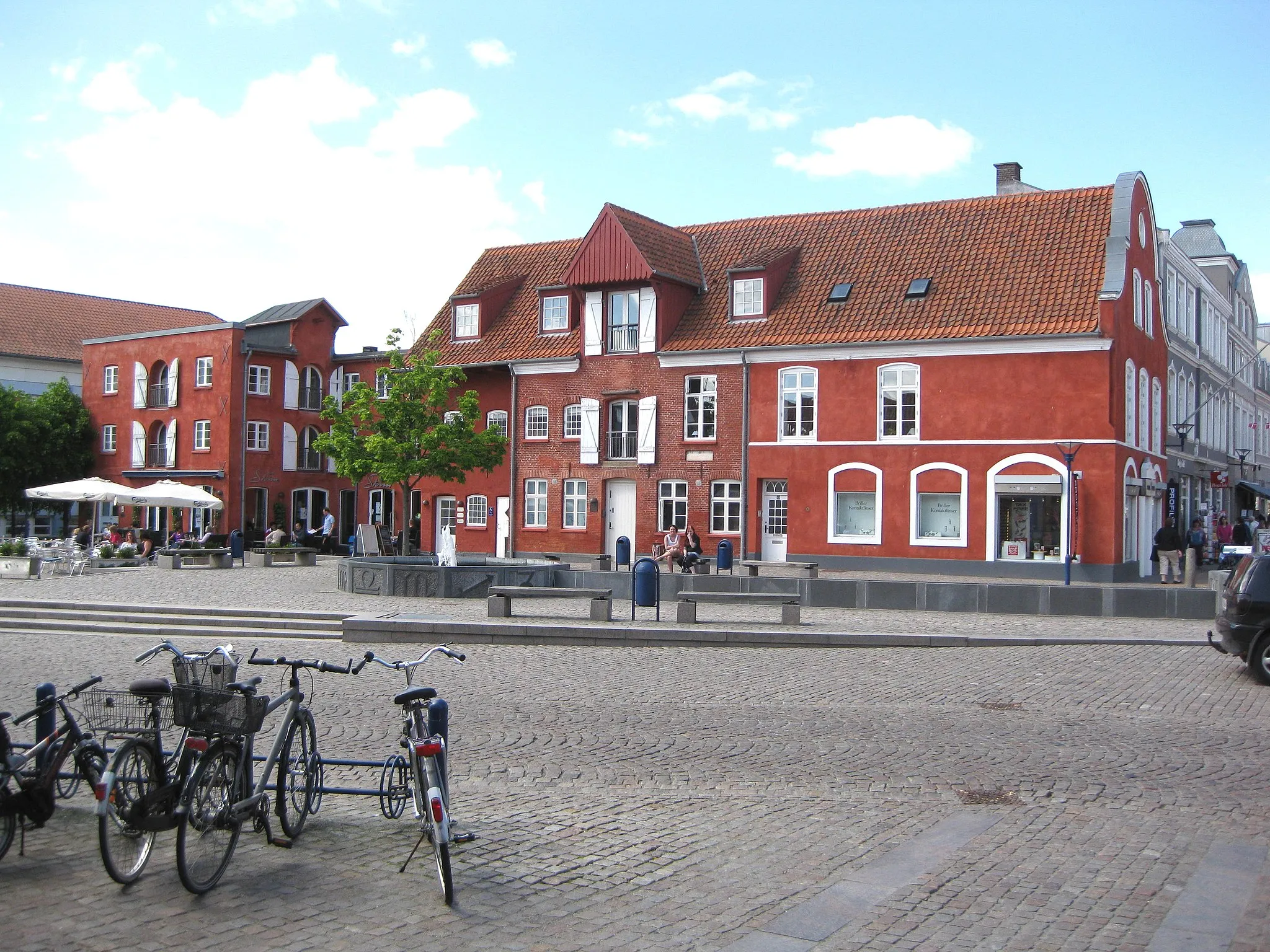 Photo showing: The square "Storetorv" in the town "Aabenraa". The town is located in Southern Jutland, Denmark.