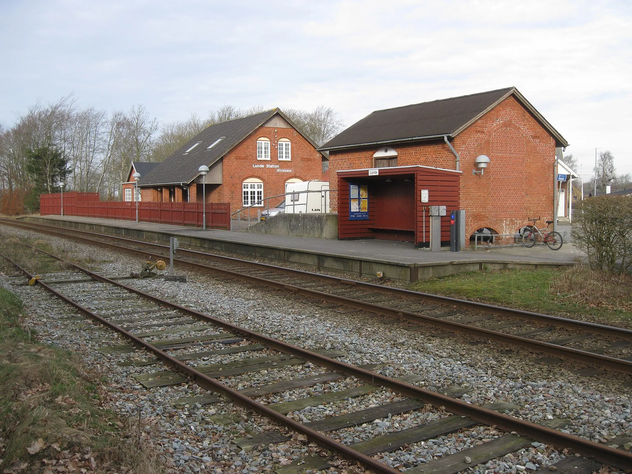 Photo showing: Lunde Station på Vestbanen