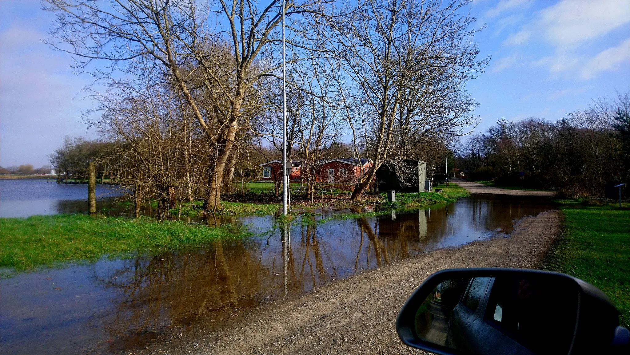 Photo showing: Kongeåen gik over sine bredder i februar 2020