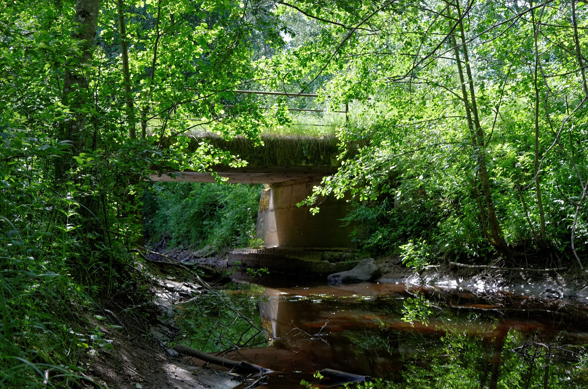 Photo showing: Small bridge over Ura River in Ilvese village.