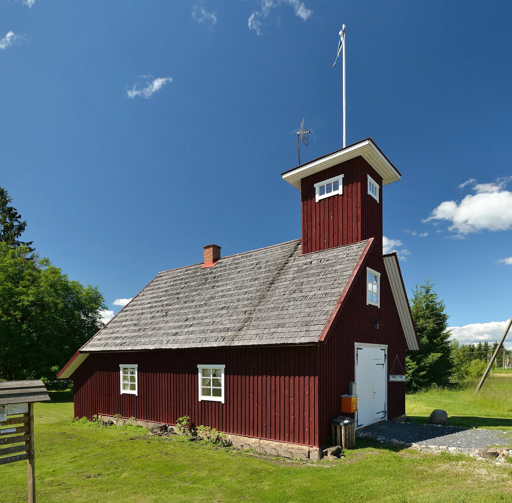 Photo showing: Palupera former fire shed, built at the beginning of 1930s