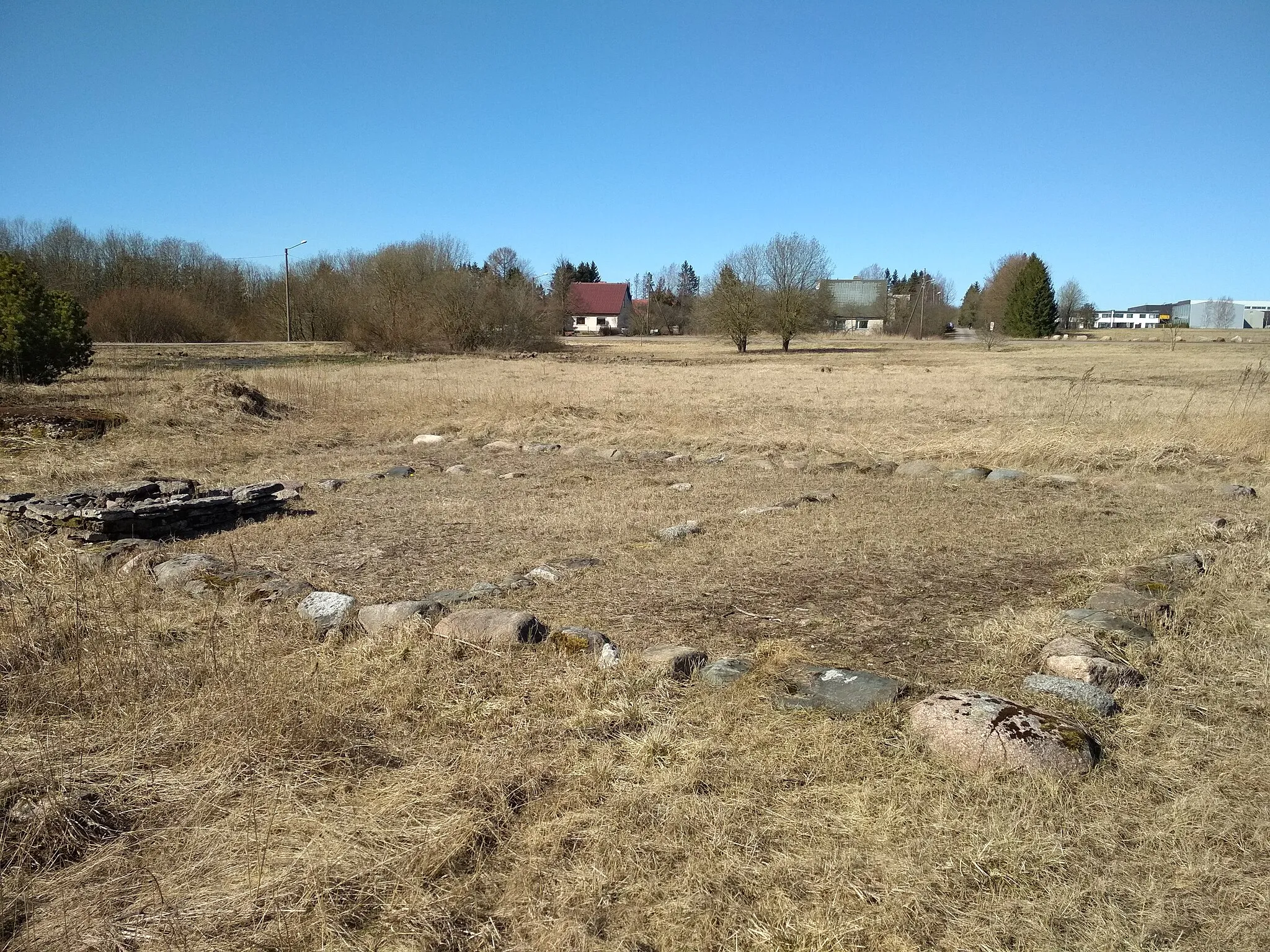 Photo showing: Lehmja asulakoha hoone kontuuride rekonstruktsioon (Pildikülas)