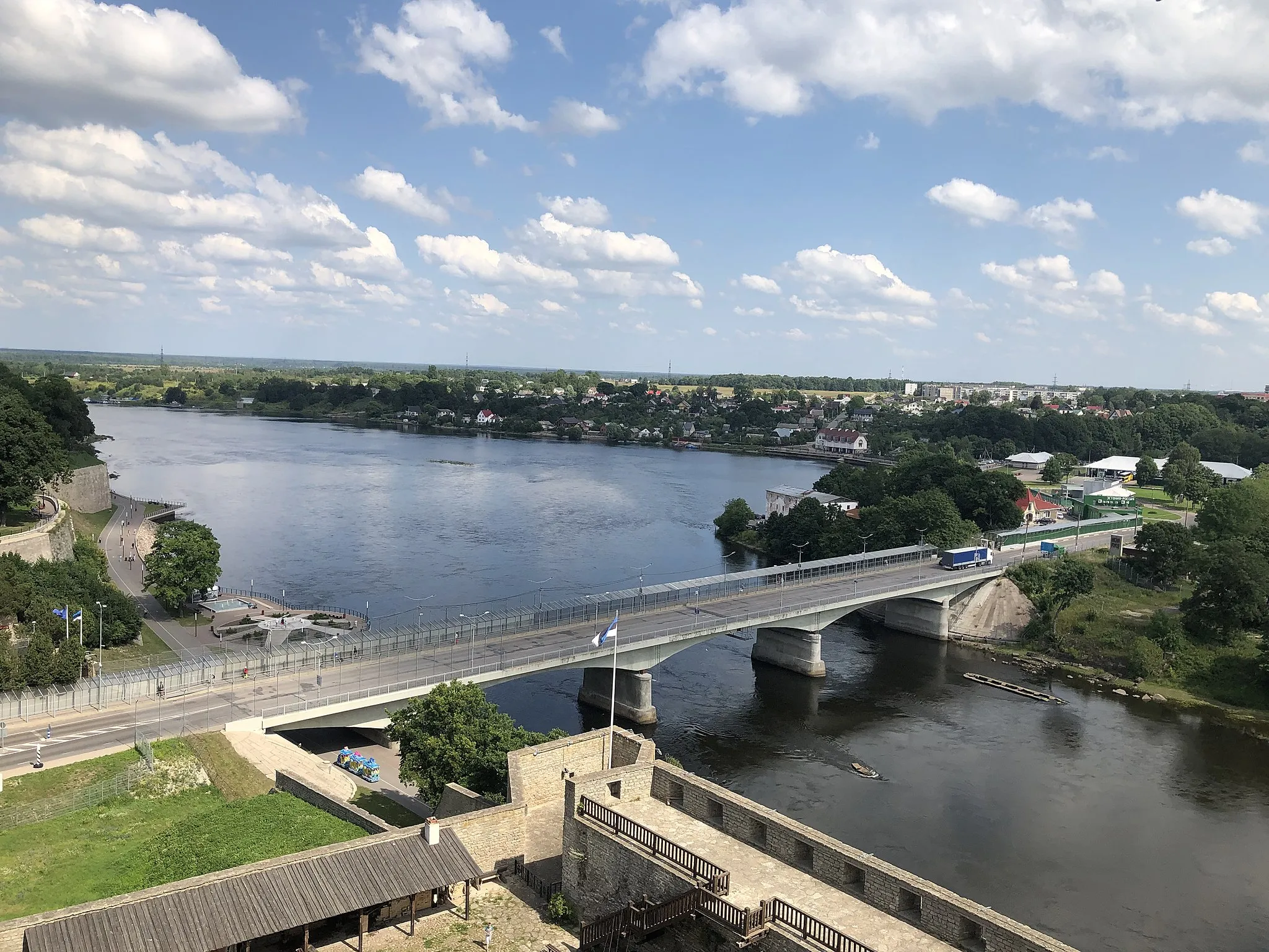 Photo showing: Narva sild 2019. aastal. Vaade Hermani tornist