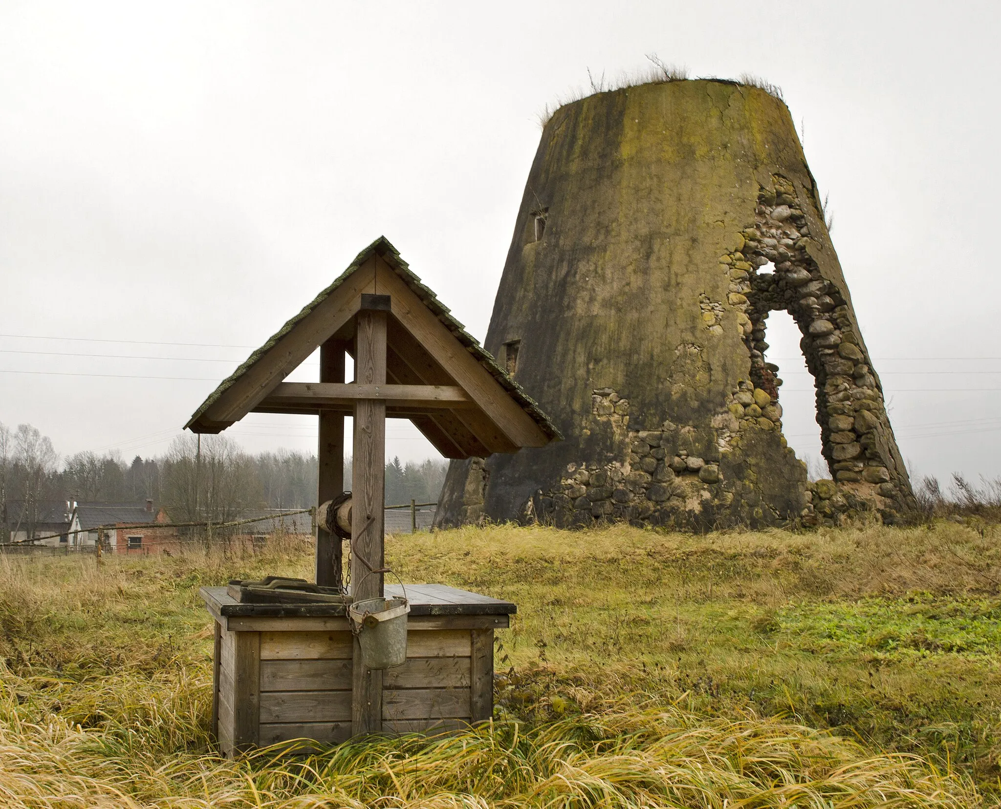Photo showing: Vējdzirnavas Vērsī / windmill