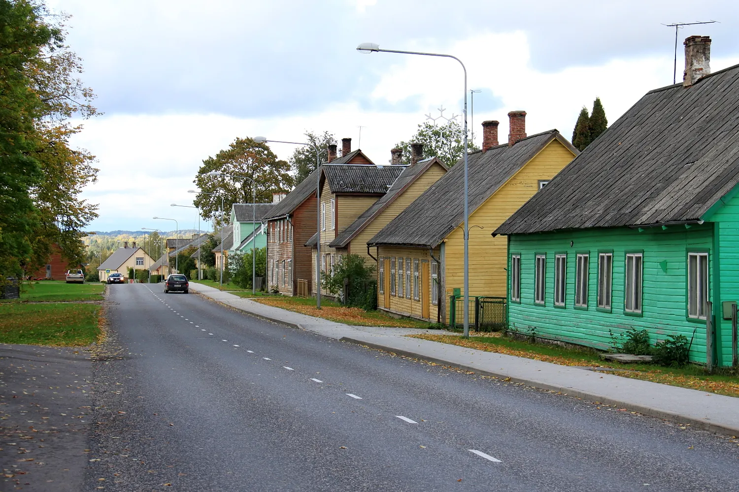 Photo showing: Street in Kanepi