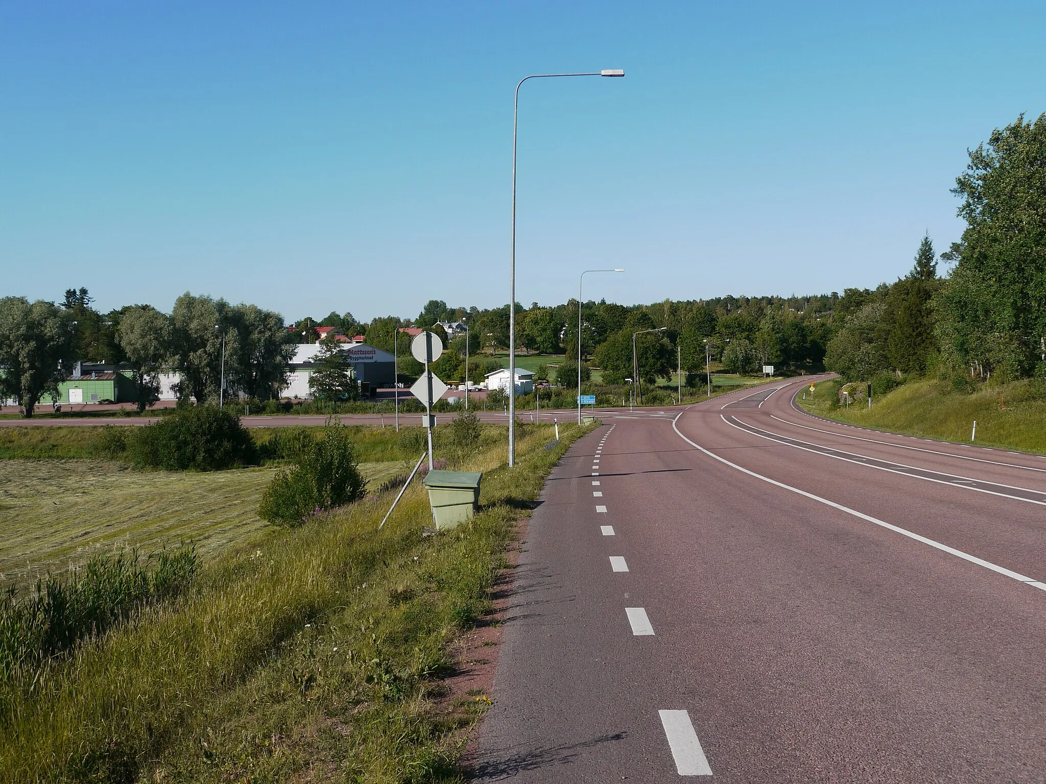 Photo showing: Main road 2 near Godby, Åland