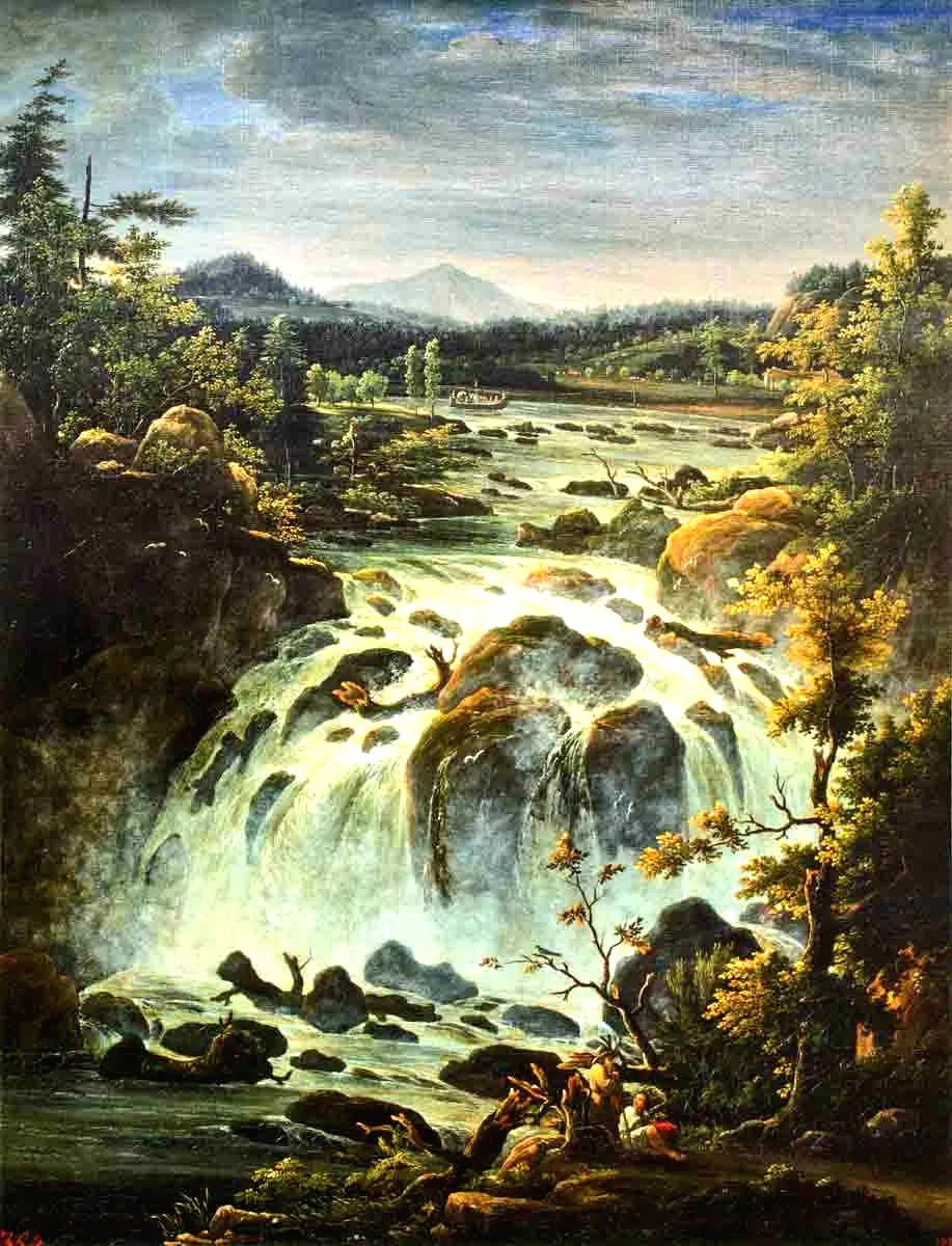 Photo showing: The Imatra Waterfall in Finland. 1819. Oil on canvas. State Russian Museum, Saint-Petersburg