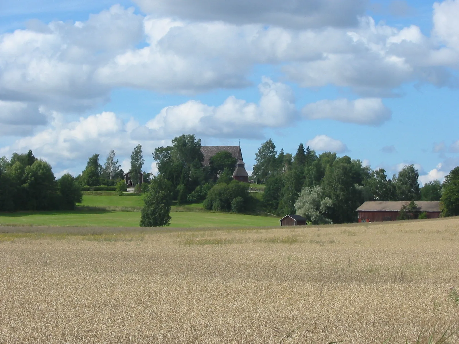 Photo showing: Kirkonkylä in Rusko seen from Vahdontie