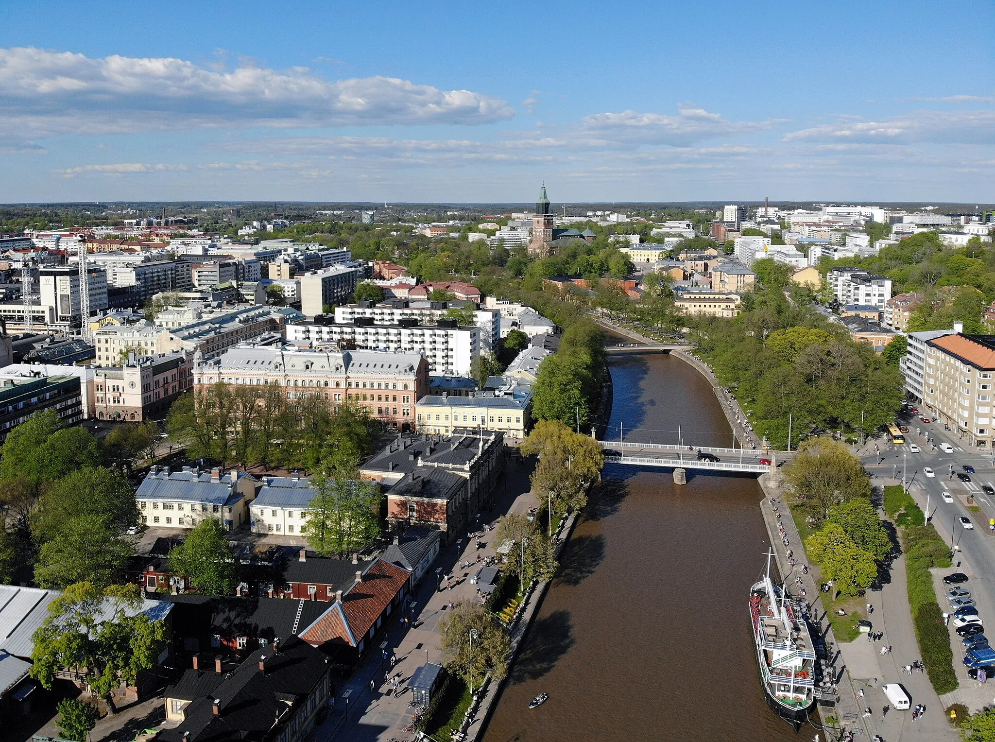 Photo showing: Aerial view of Turku.