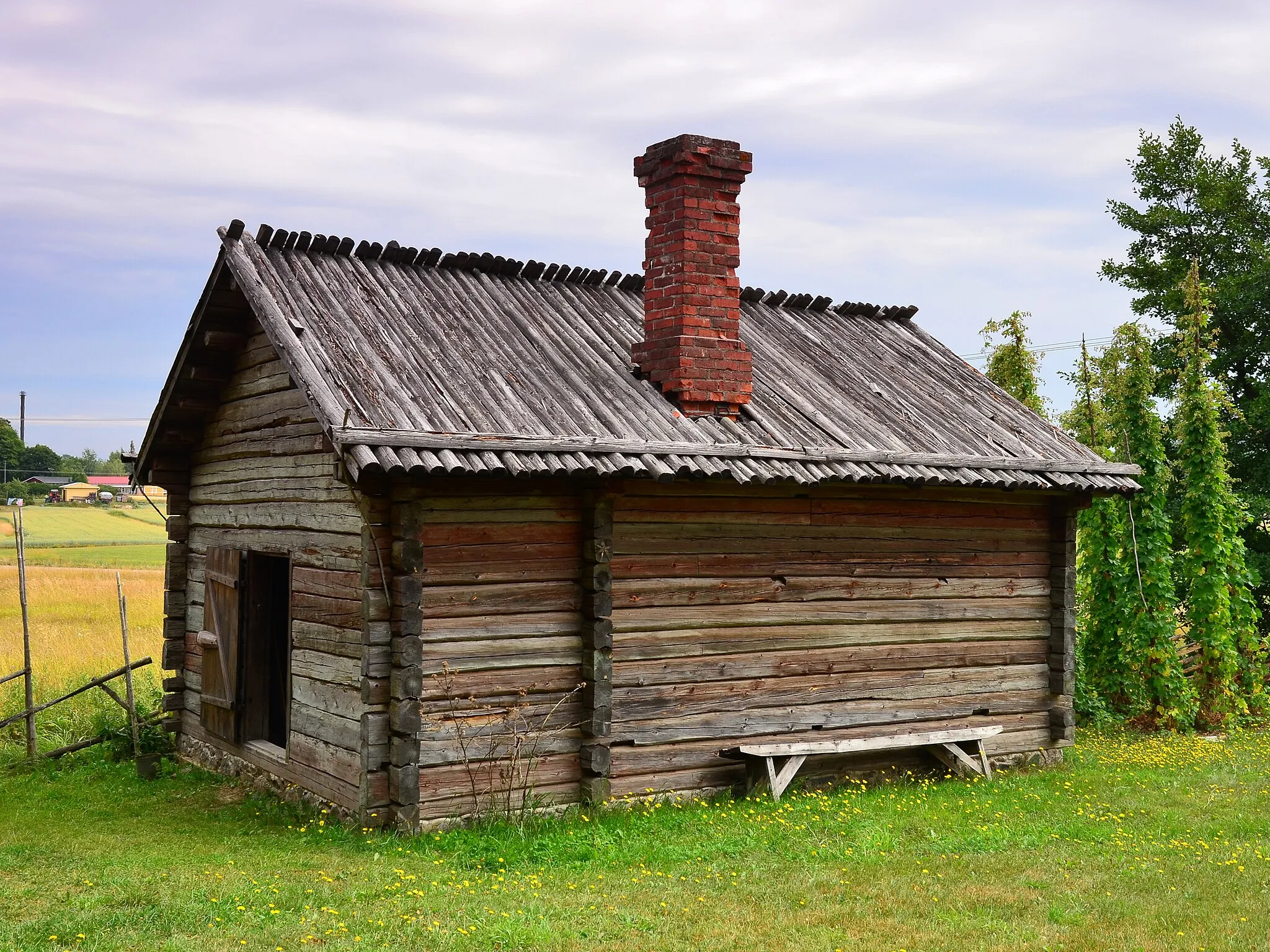 Photo showing: A old sauna, Sagalund outdoor museum, Kimito, Finland