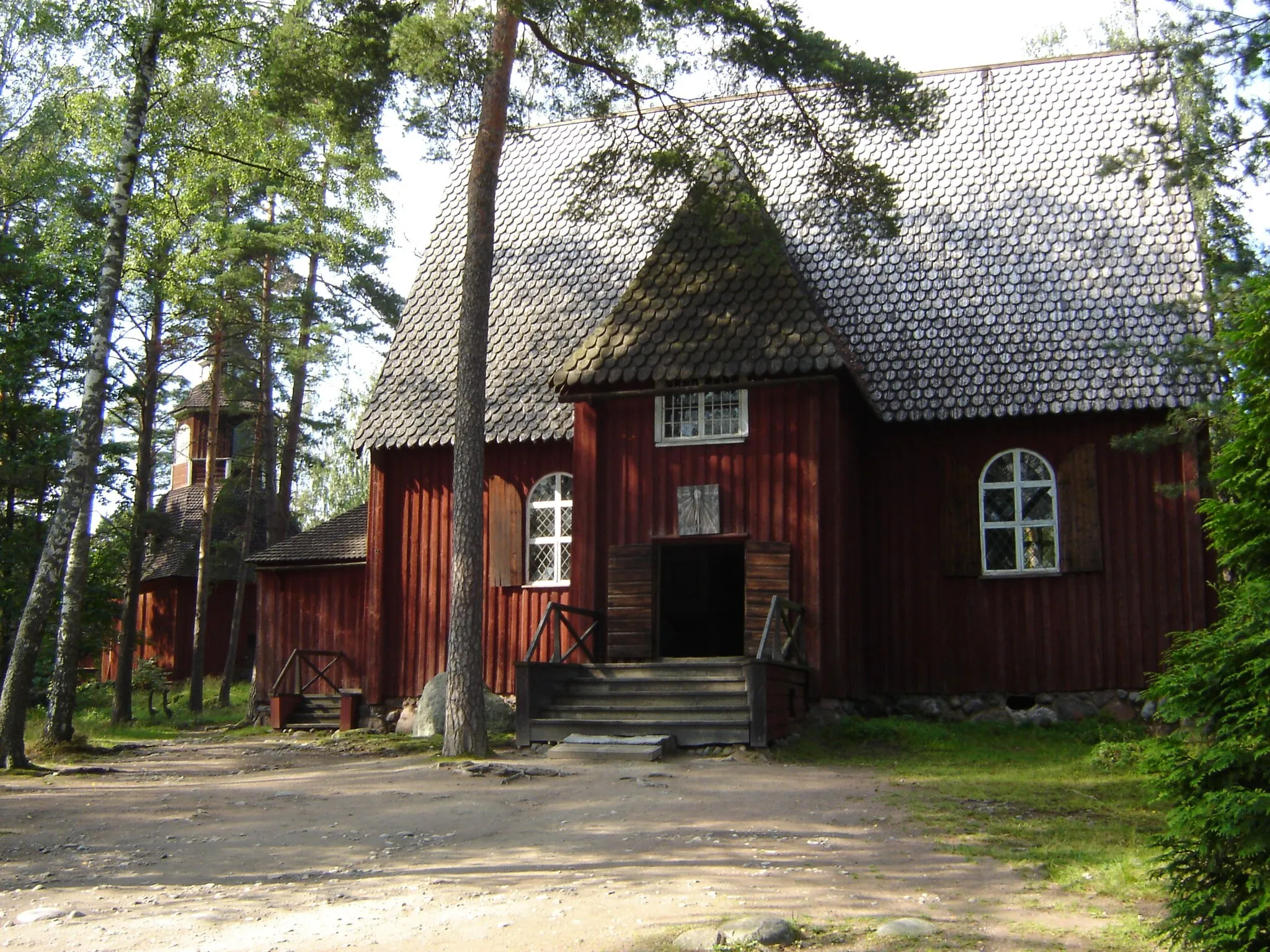 Photo showing: The old church of Karuna, Finland (1685), located today at Seurasaari open air museum in Helsinki