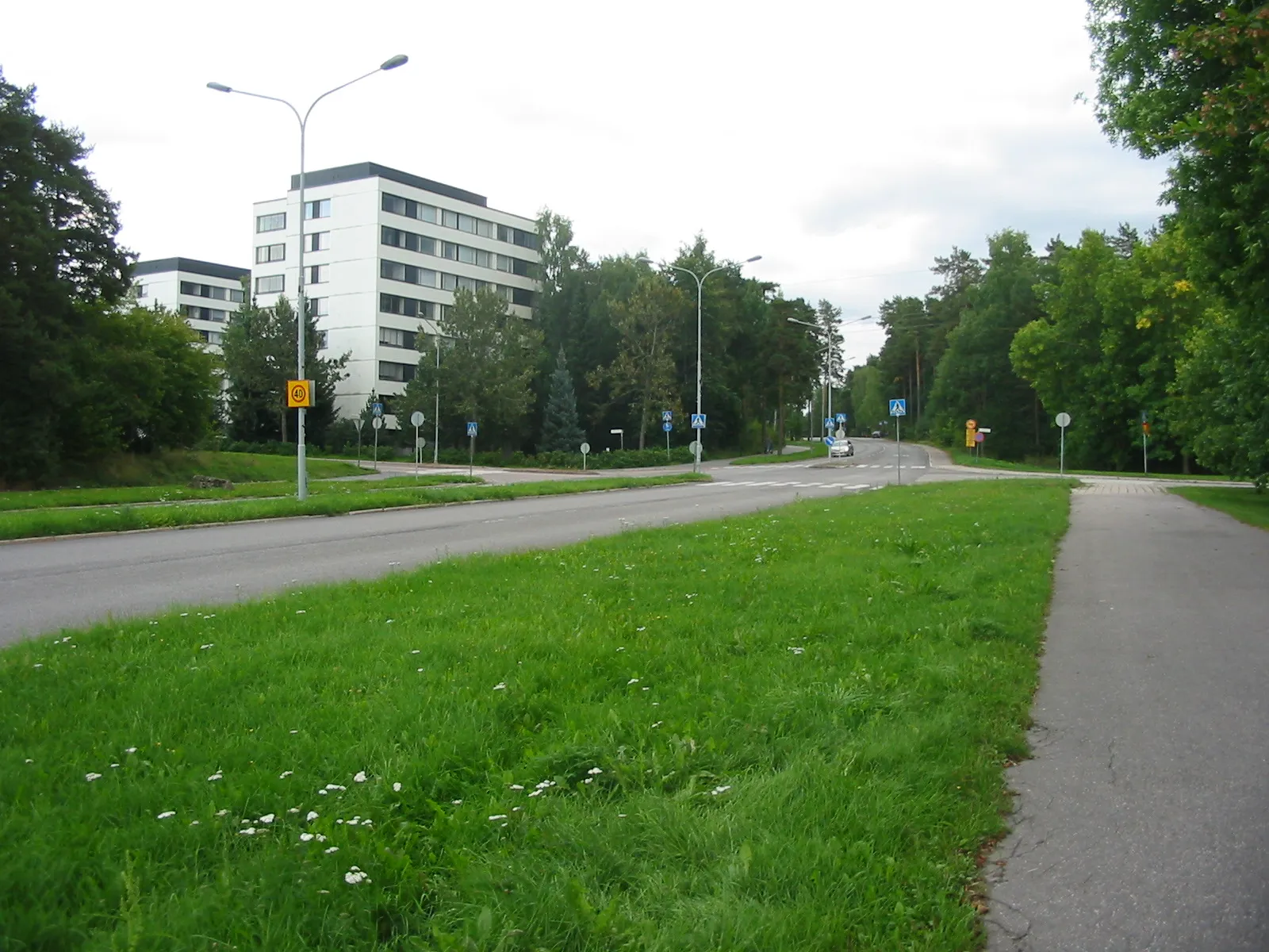 Photo showing: Suikkila neighbourhood in the disrict of Pitkämäki, Turku, Finland, seen from Göteborginkatu