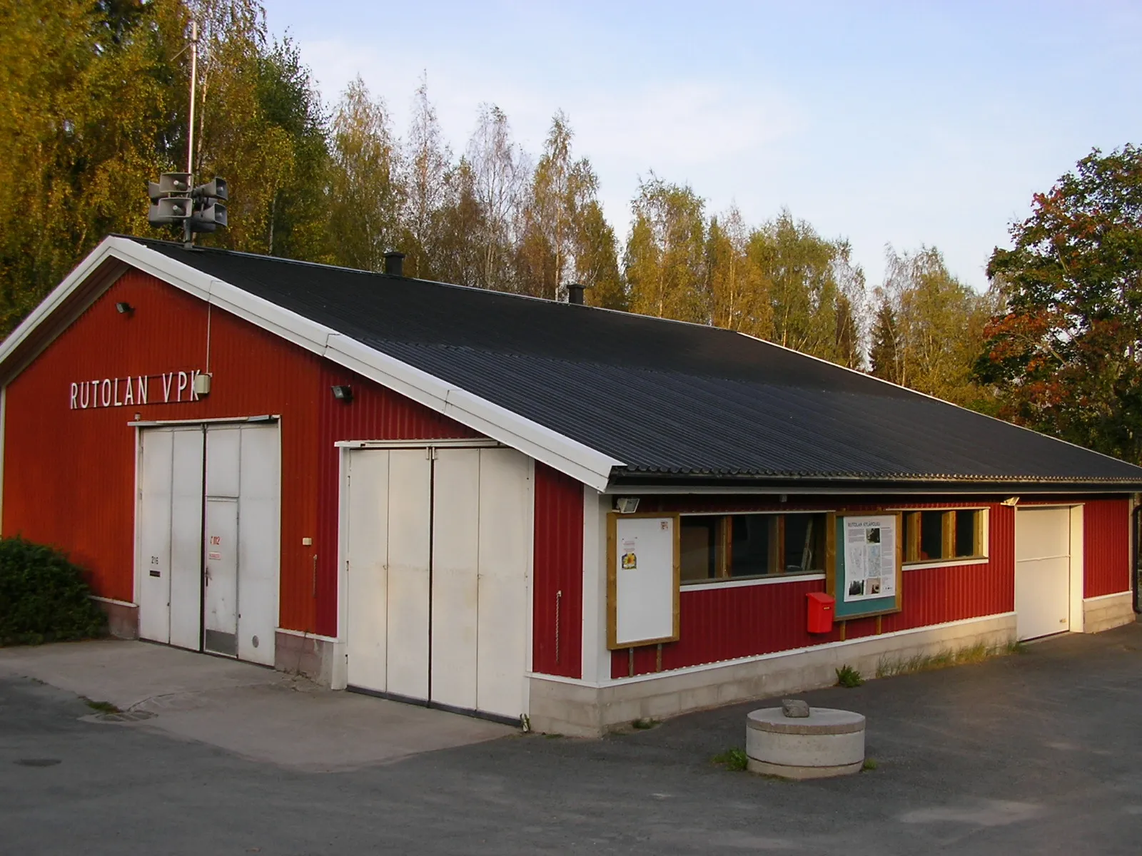 Photo showing: Rutola volunteer fire department building. Munterontie, Lappeenranta.