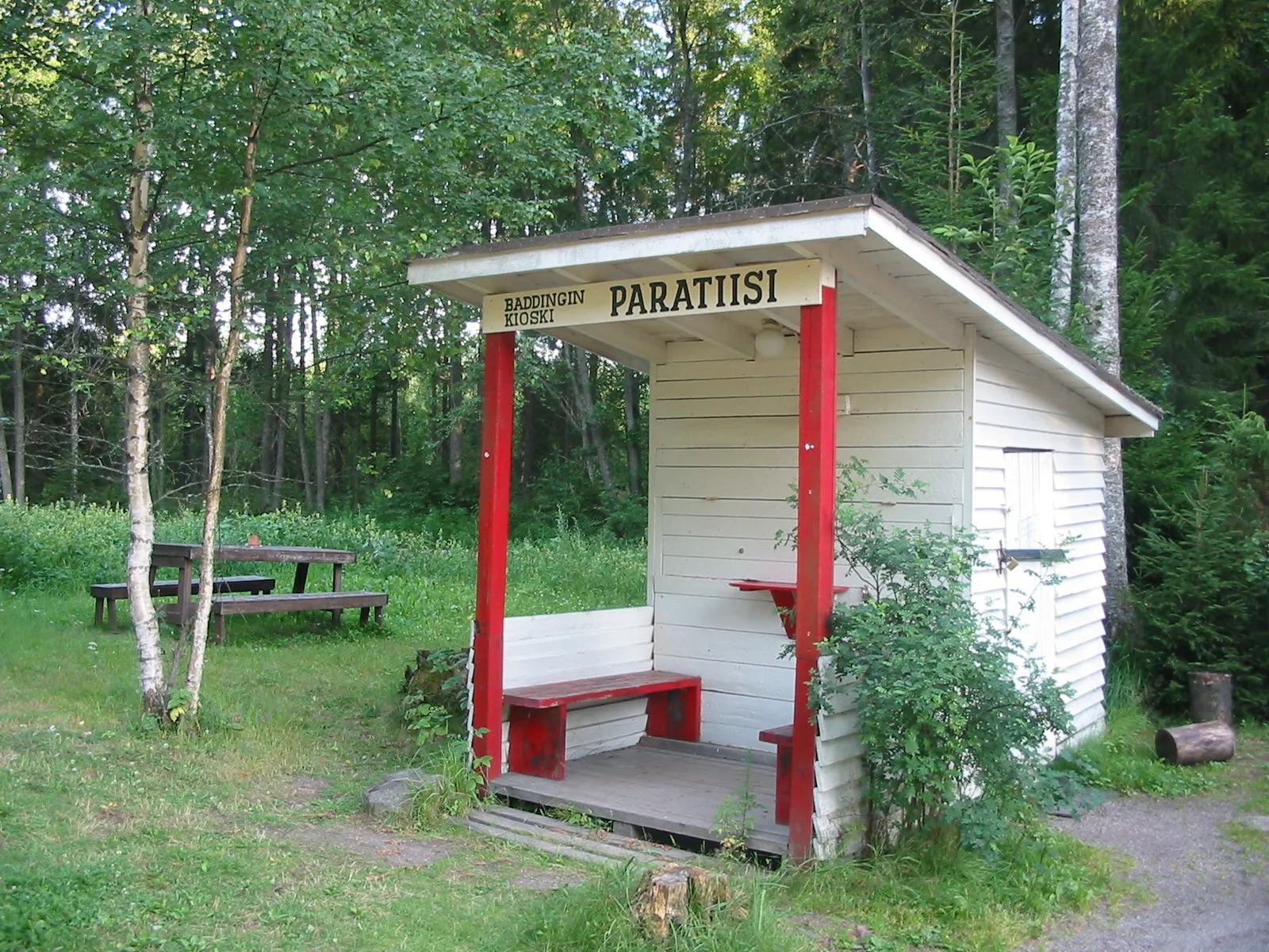 Photo showing: Baddingin kioski Paratiisi Somerolla