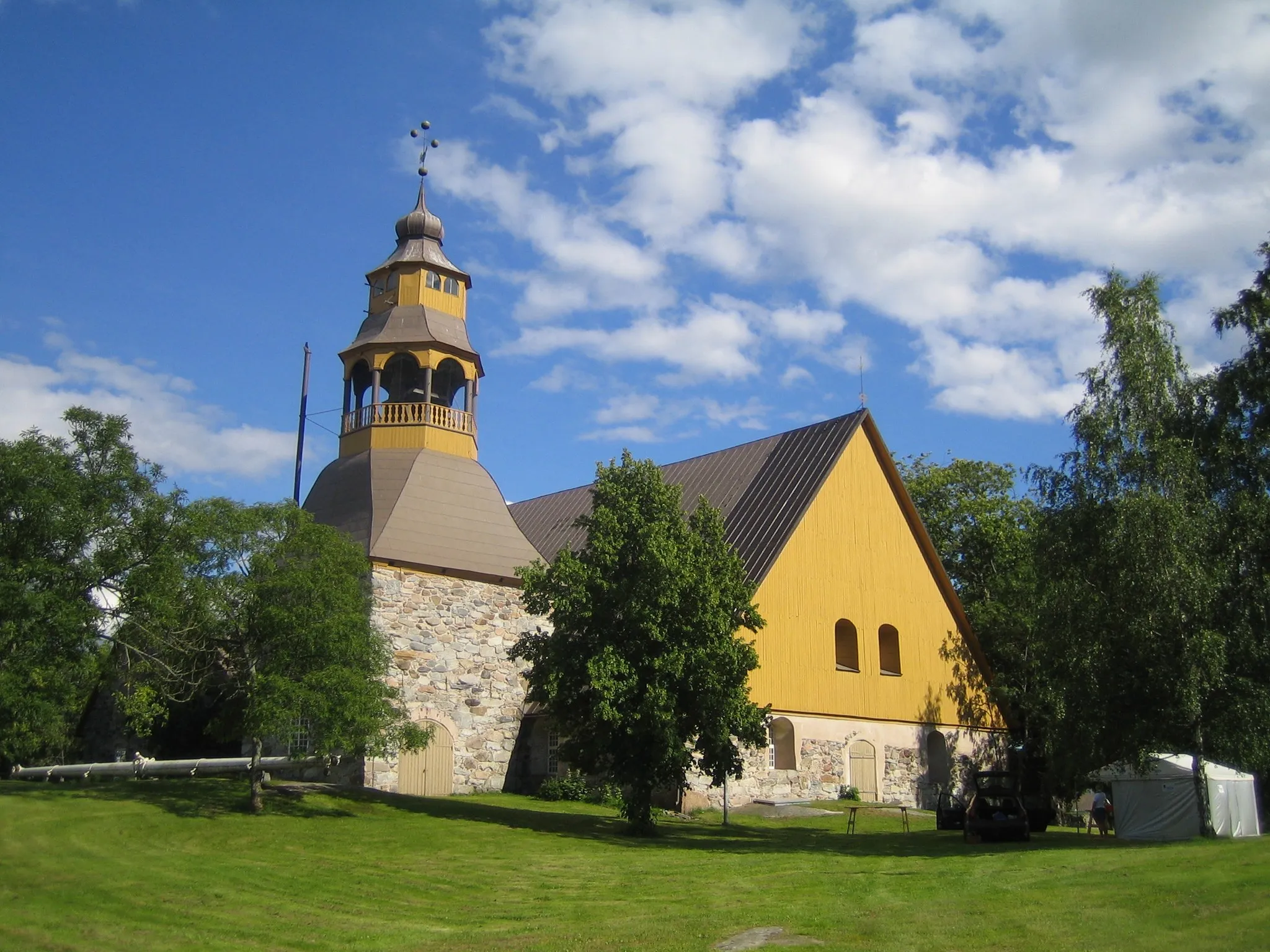 Photo showing: The old church of Uusikaupunki, Finland.