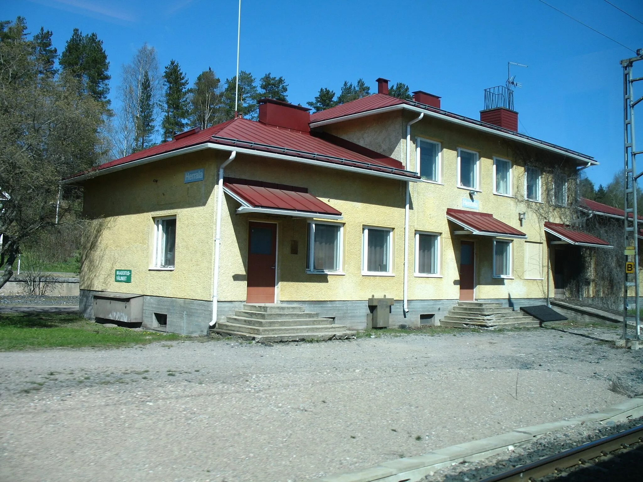 Photo showing: Herrala railway station in Hollola, Finland
