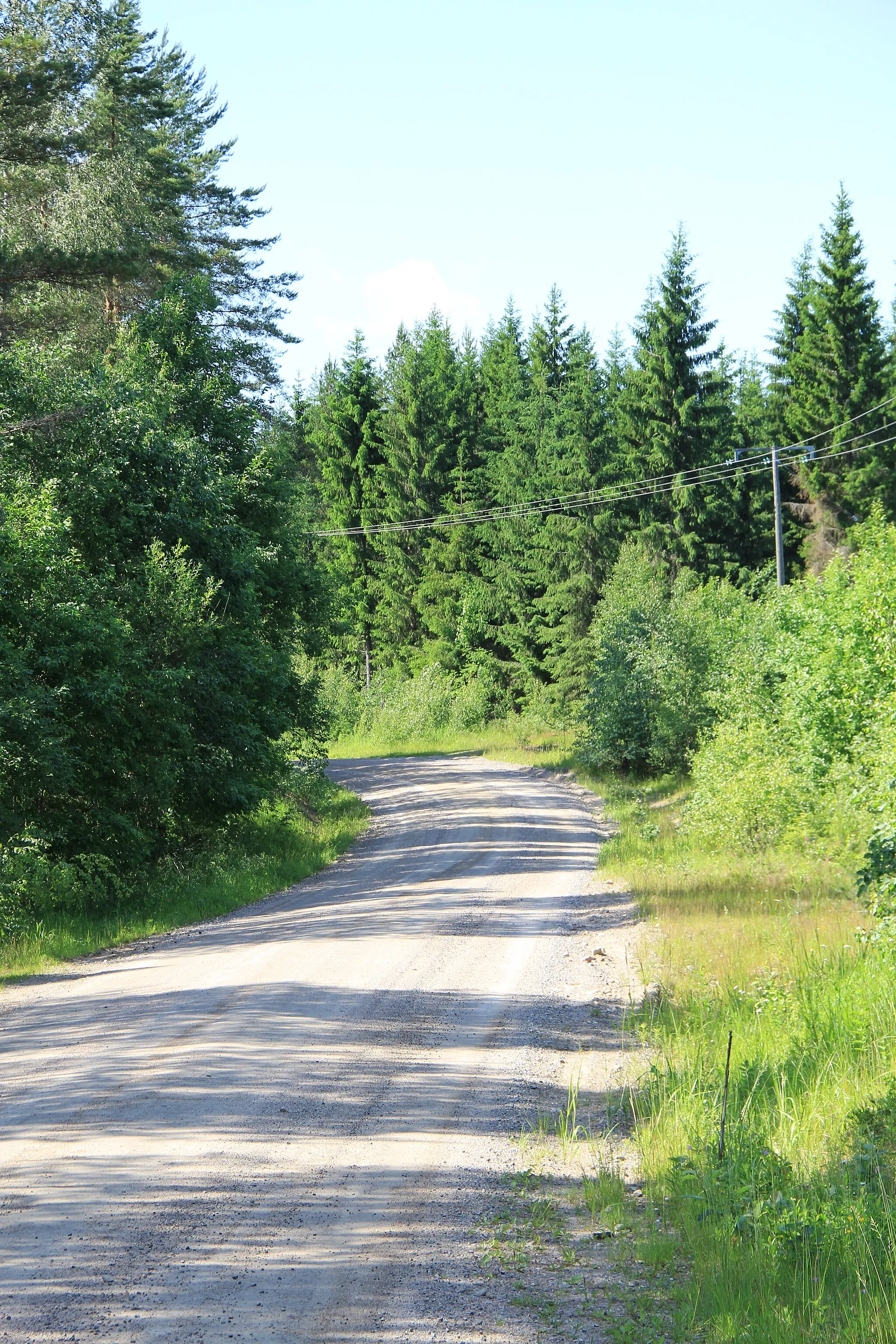 Photo showing: Kuortti-Miekansalmi museum road, Pertunmaa, Finland.