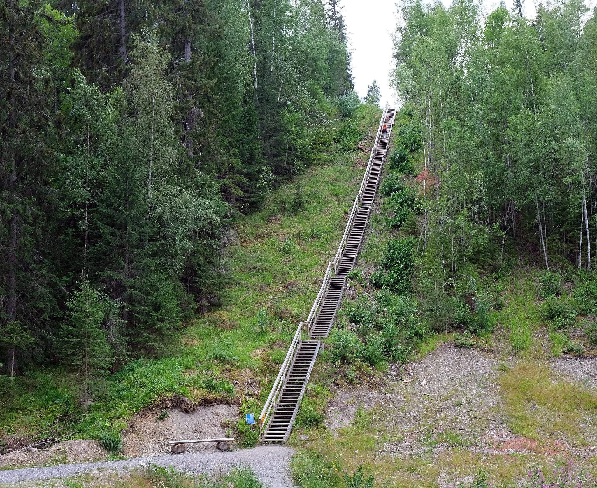 Photo showing: Aurinkovuoren portaat Vääksyssä.