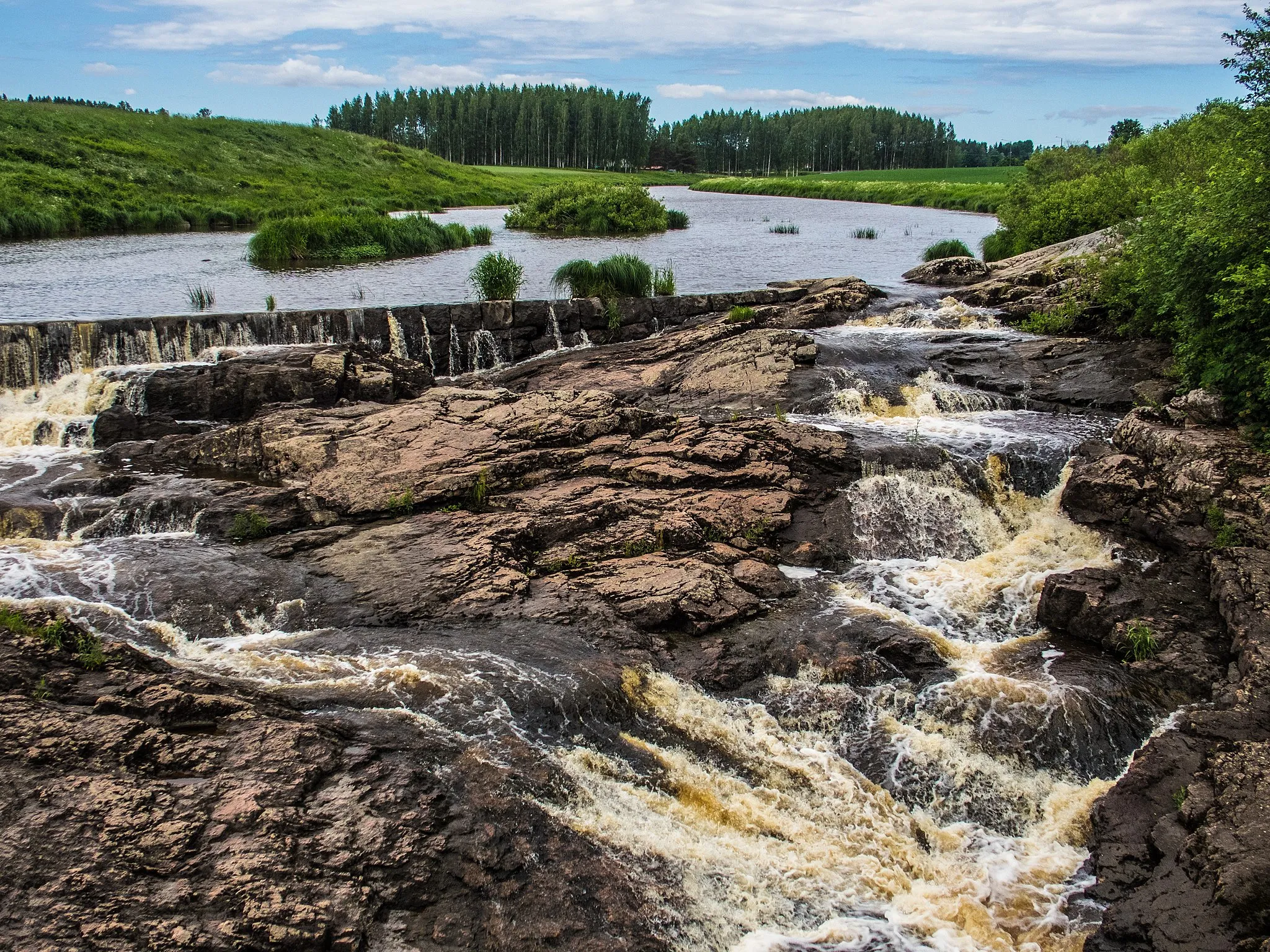 Photo showing: Nautela rapids in Lieto, Finland.