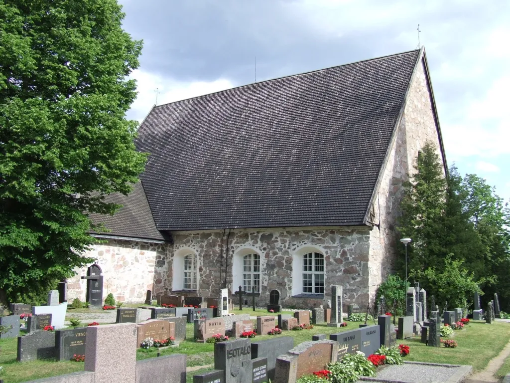 Photo showing: The medieval church of Pertteli, Finland