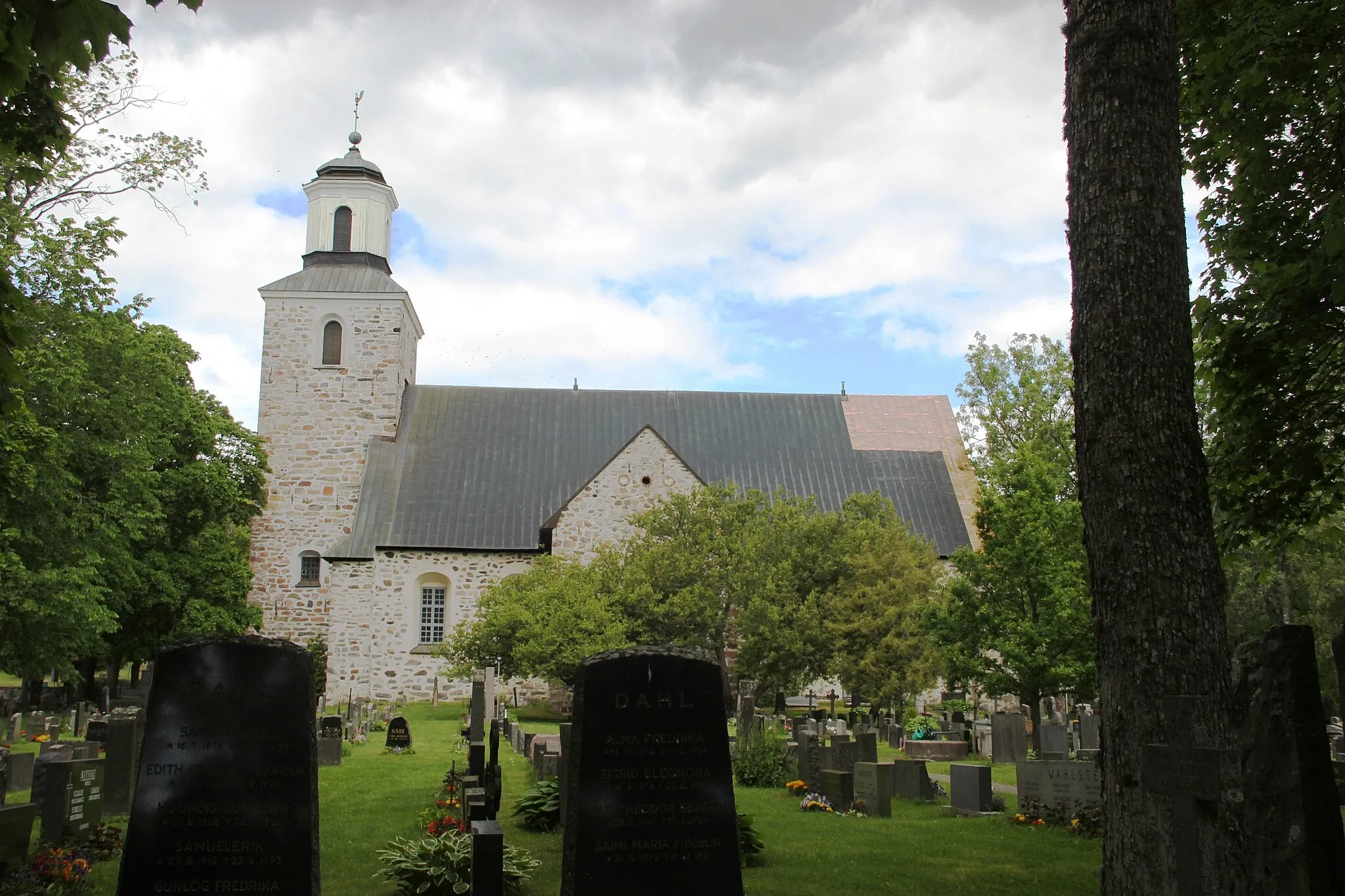 Photo showing: Kimito church, Kimito, Kimitoön, first built in 15th century, rebuilt in 18th century