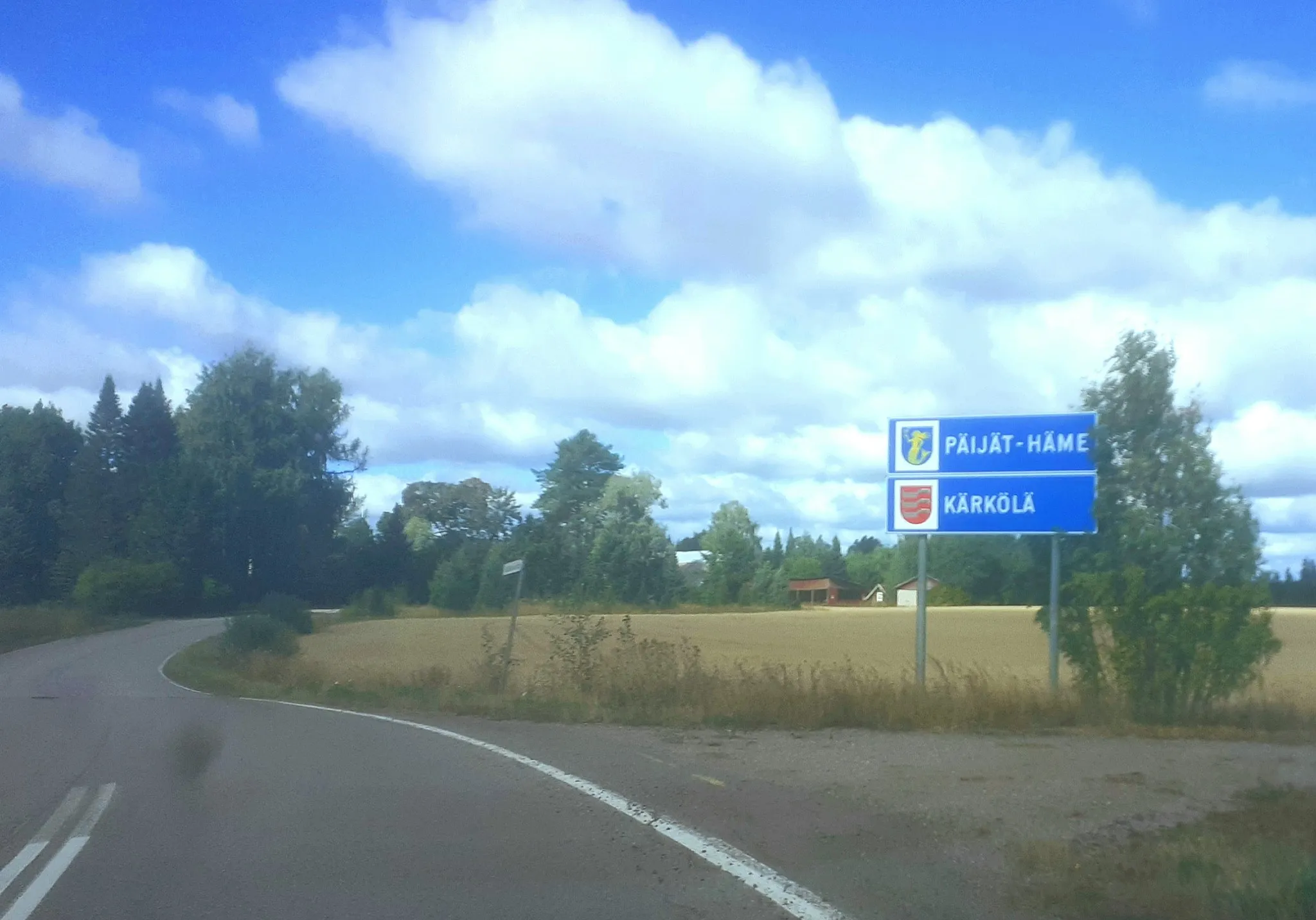 Photo showing: Municipal border of Kärkölä, Finland.