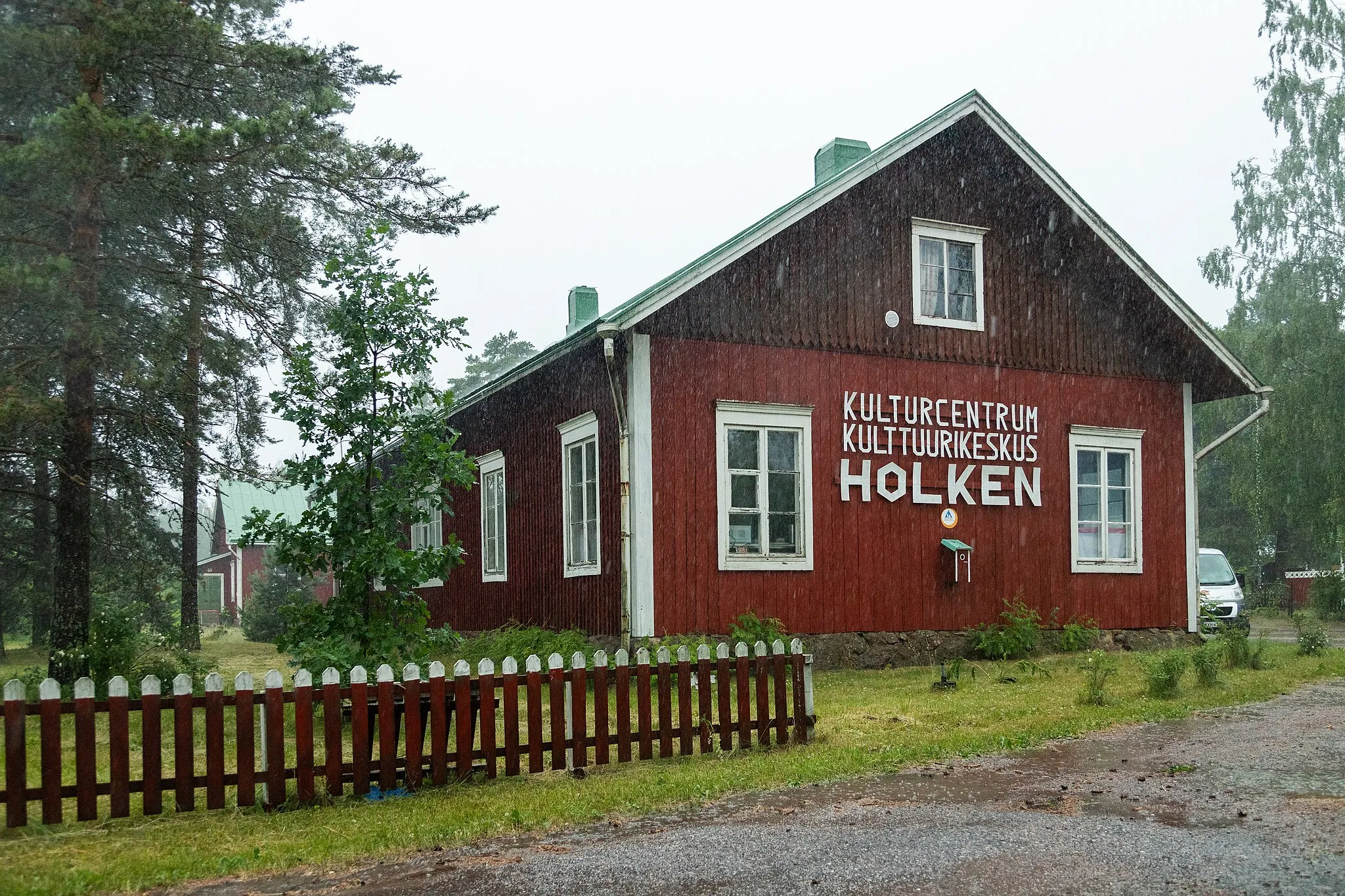 Photo showing: Kulturhuset Holken i byn Täkter, Ingå.