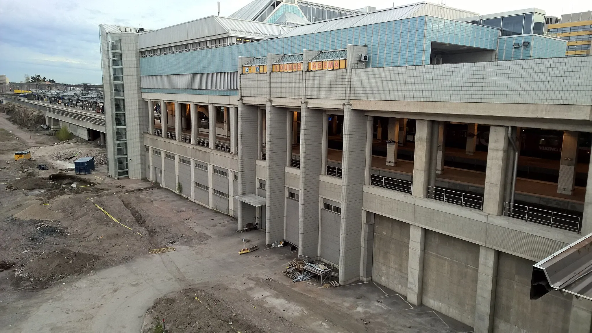 Photo showing: Keski-Pasila consstruction work 2015, former station building