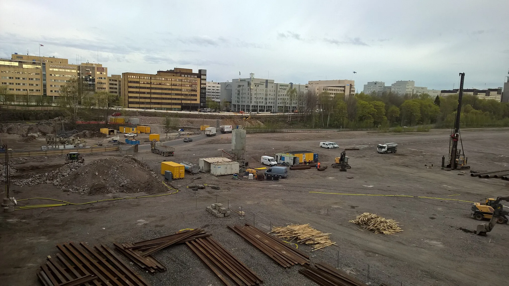 Photo showing: Keski-Pasila construction work 2015