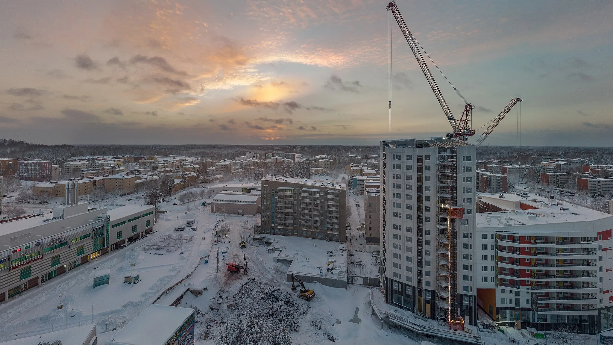 Photo showing: New construction in Myyrmäki, Vantaa, Finland.