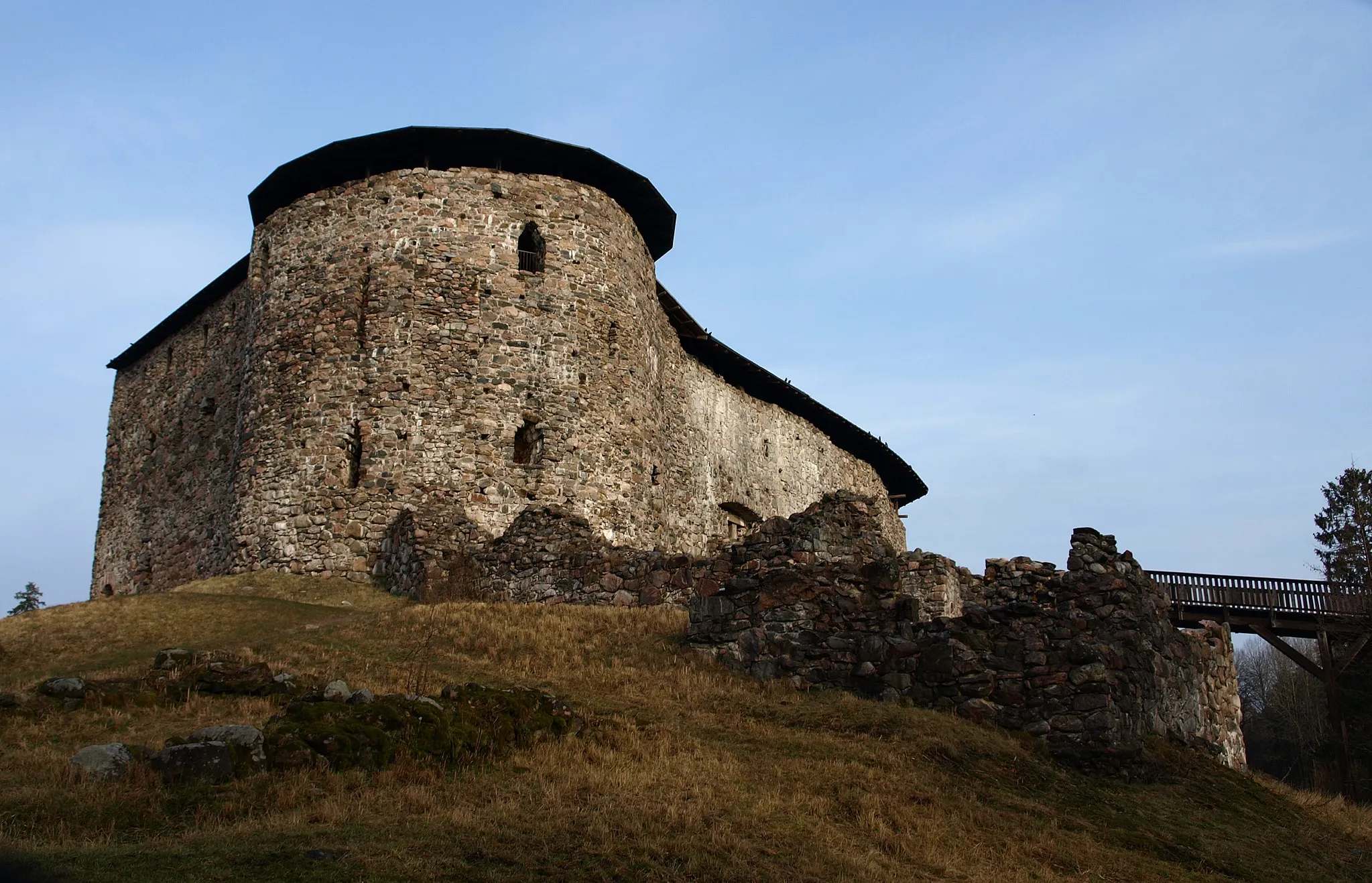 Photo showing: Die Burgruine Raseborg bei Snappertuna (Südfinnland)