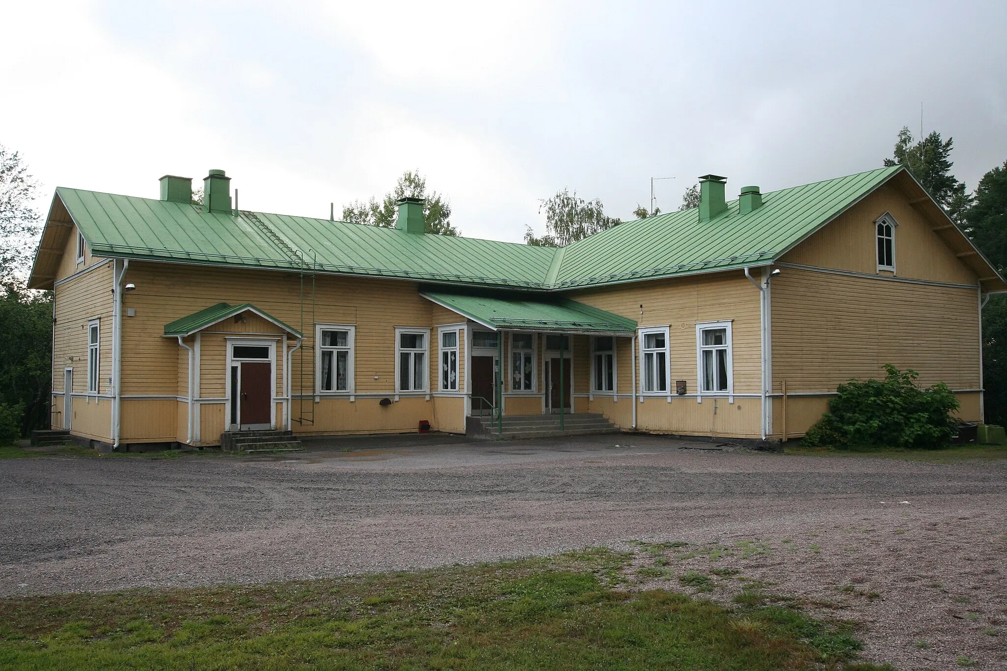 Photo showing: Mallusjoki School, Orimattila, Finland.