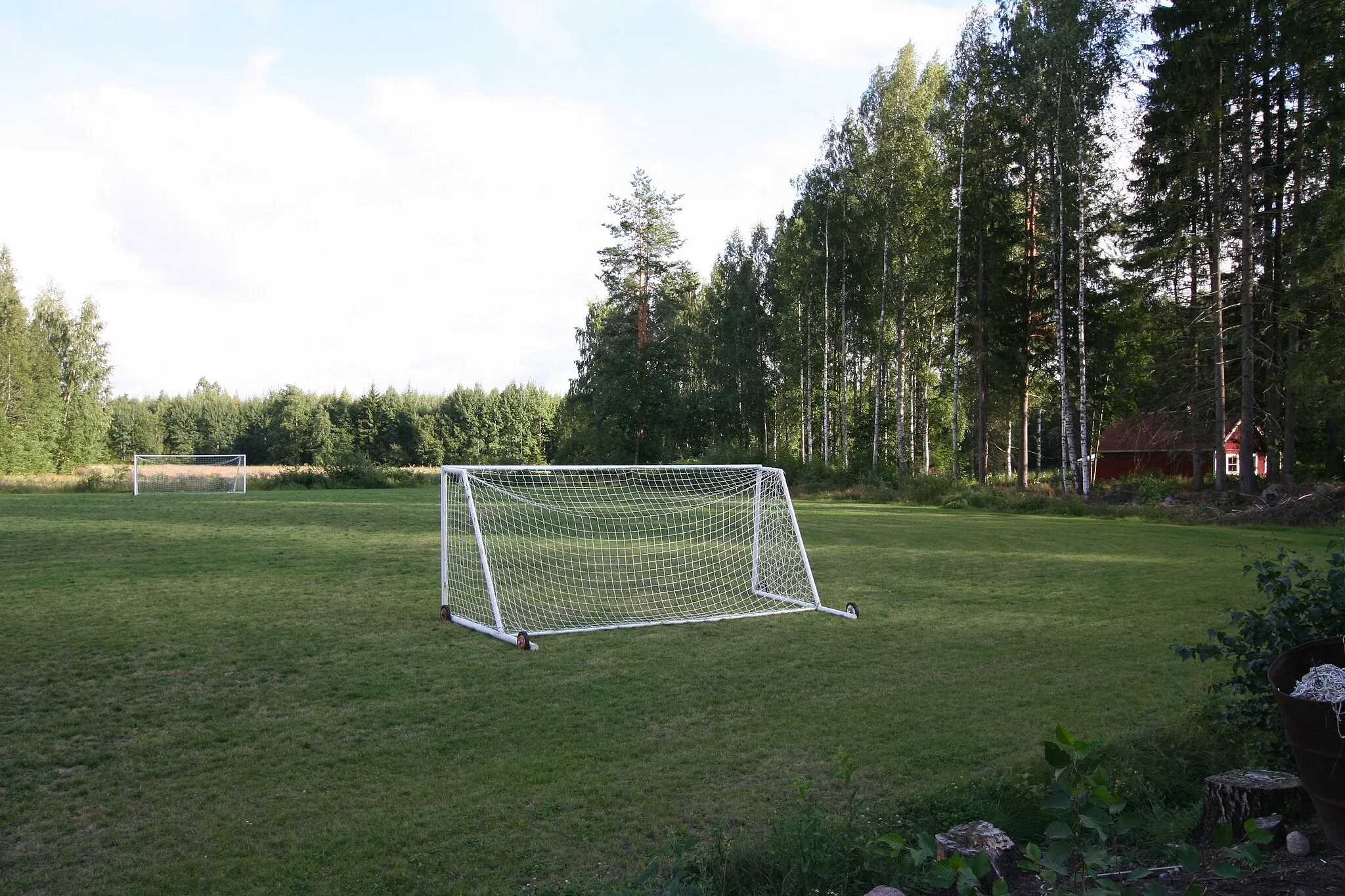 Photo showing: Mallusjoki football field, orimattila