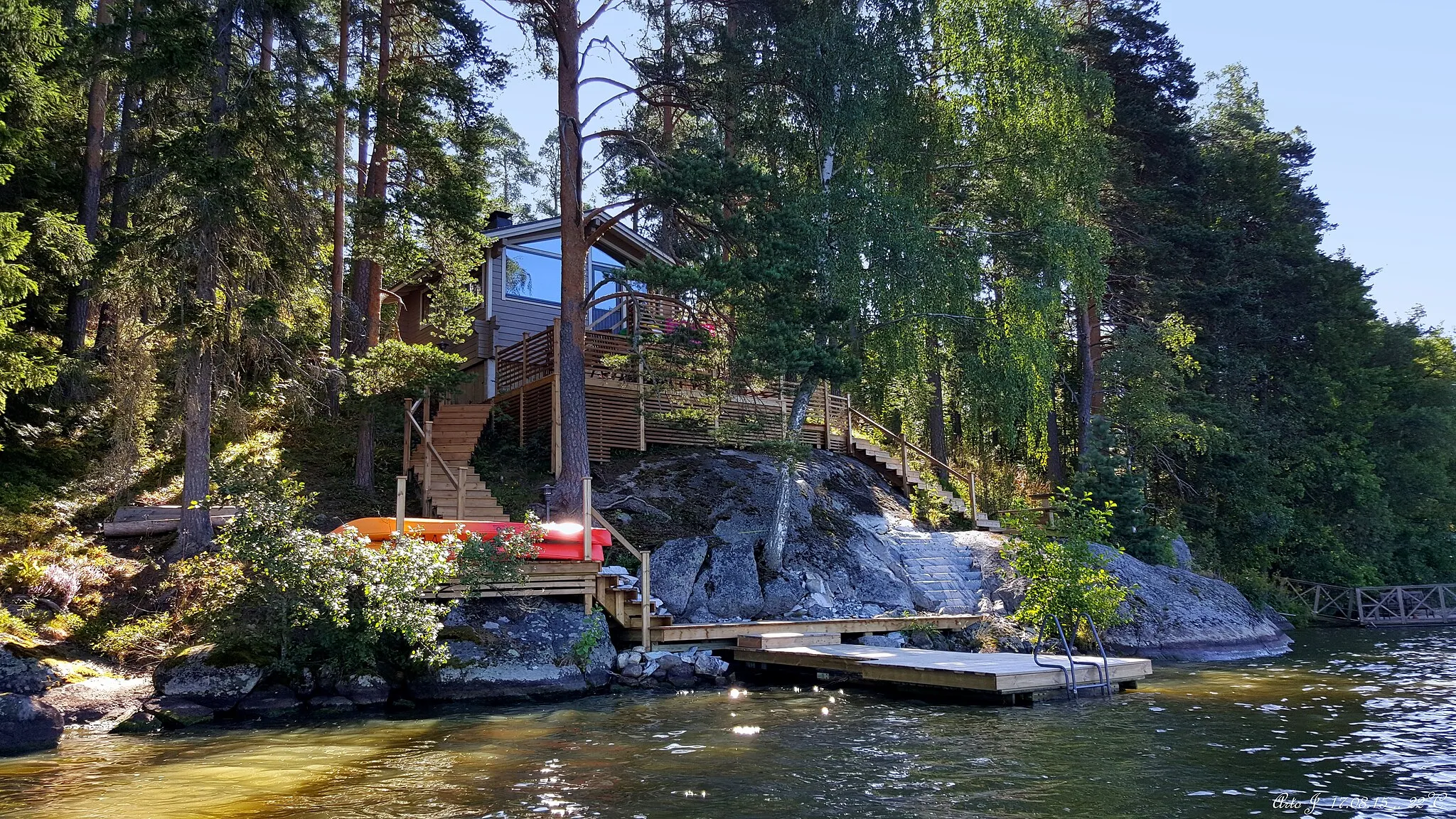 Photo showing: Cottage on Tuusulanjärvi