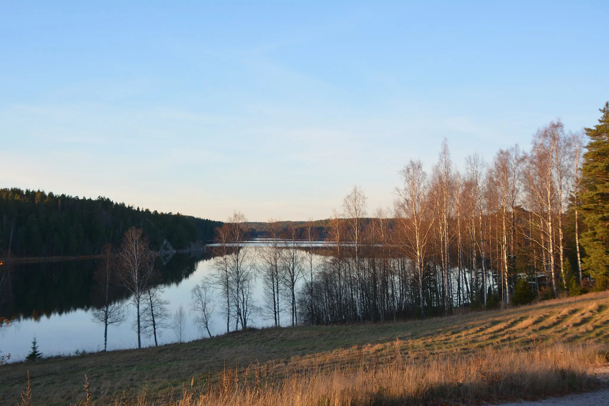 Photo showing: Noux långträsk, Southern end; photo taken towards north