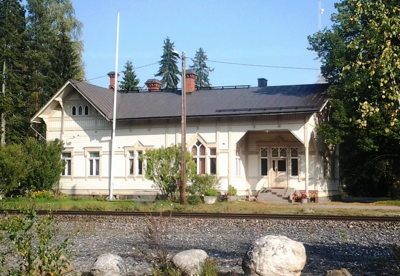 Photo showing: Otalampi railway station in Vihti, Finland.