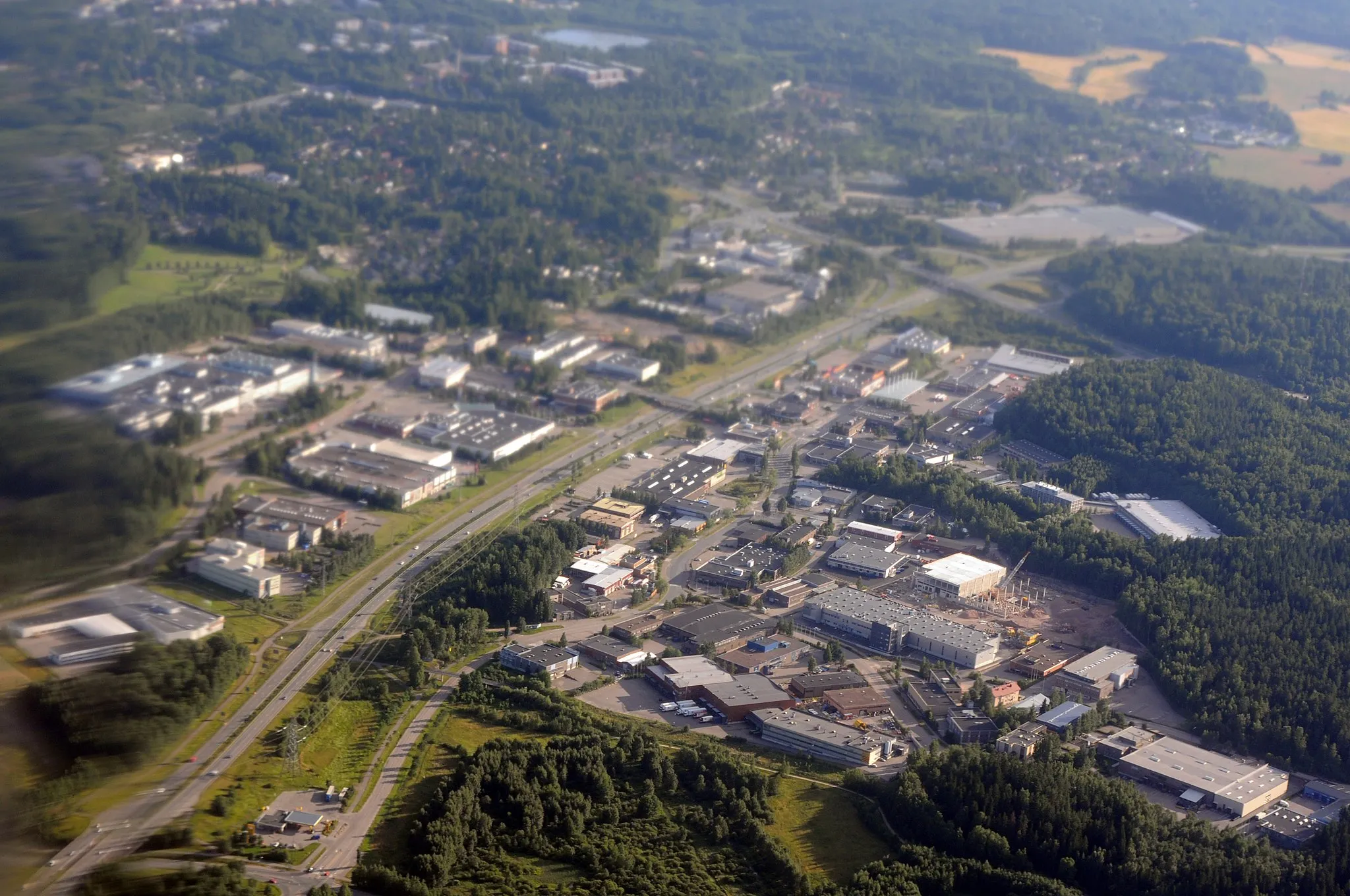 Photo showing: Petikko in Vantaa, Finland from air