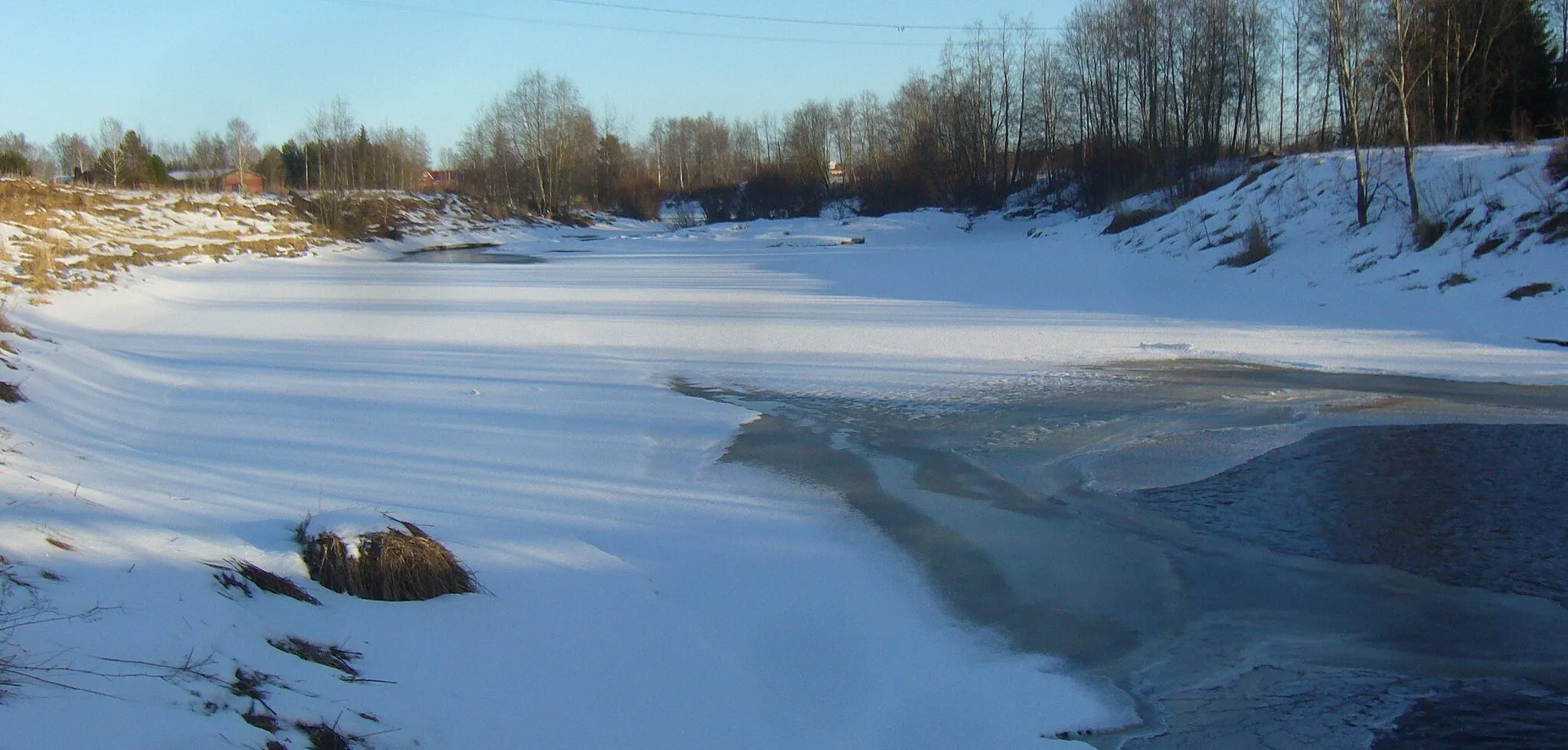 Photo showing: Kainastonjoki river in Kauhajoki, Finland.