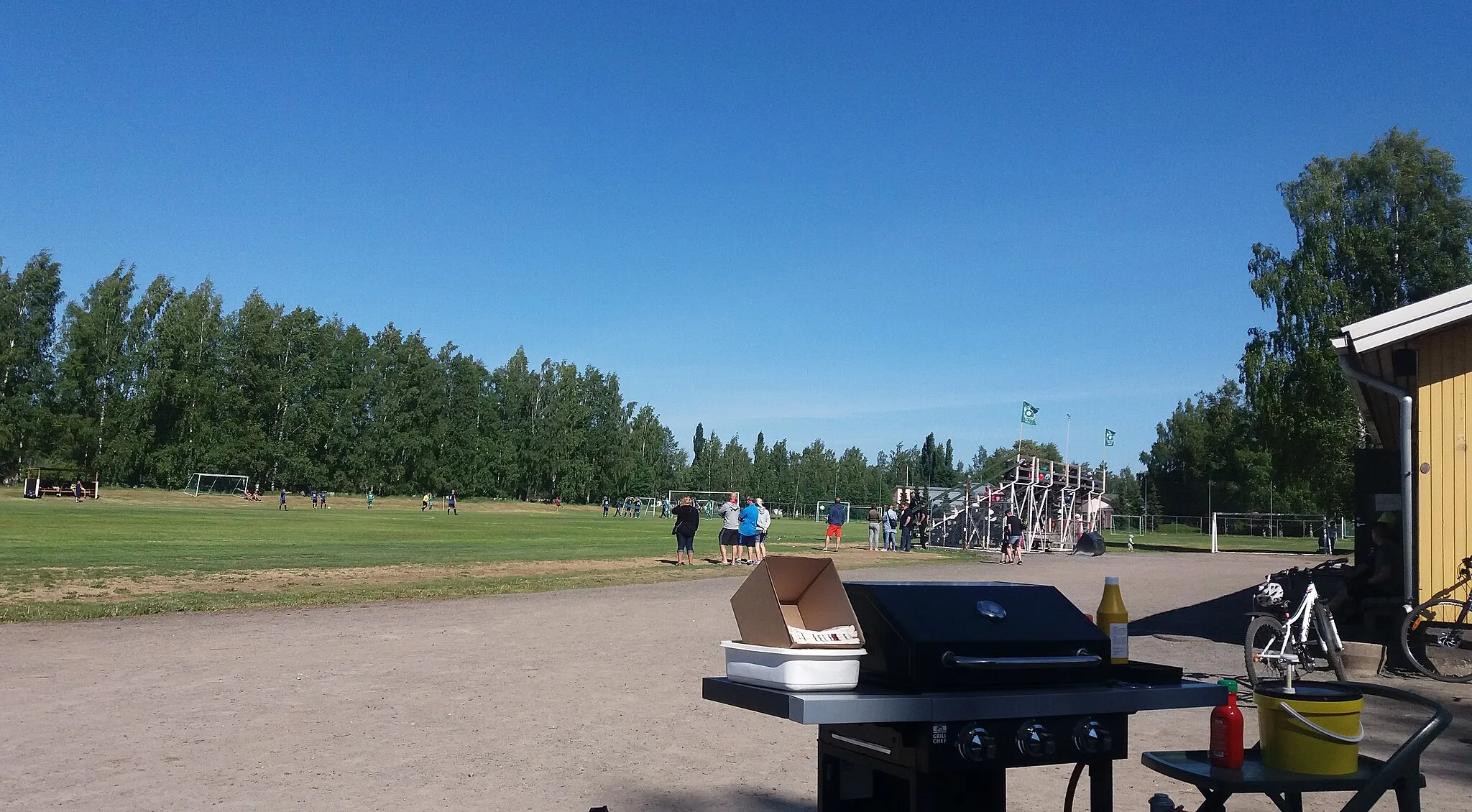 Photo showing: Toejoki football ground, Pori, Finland.