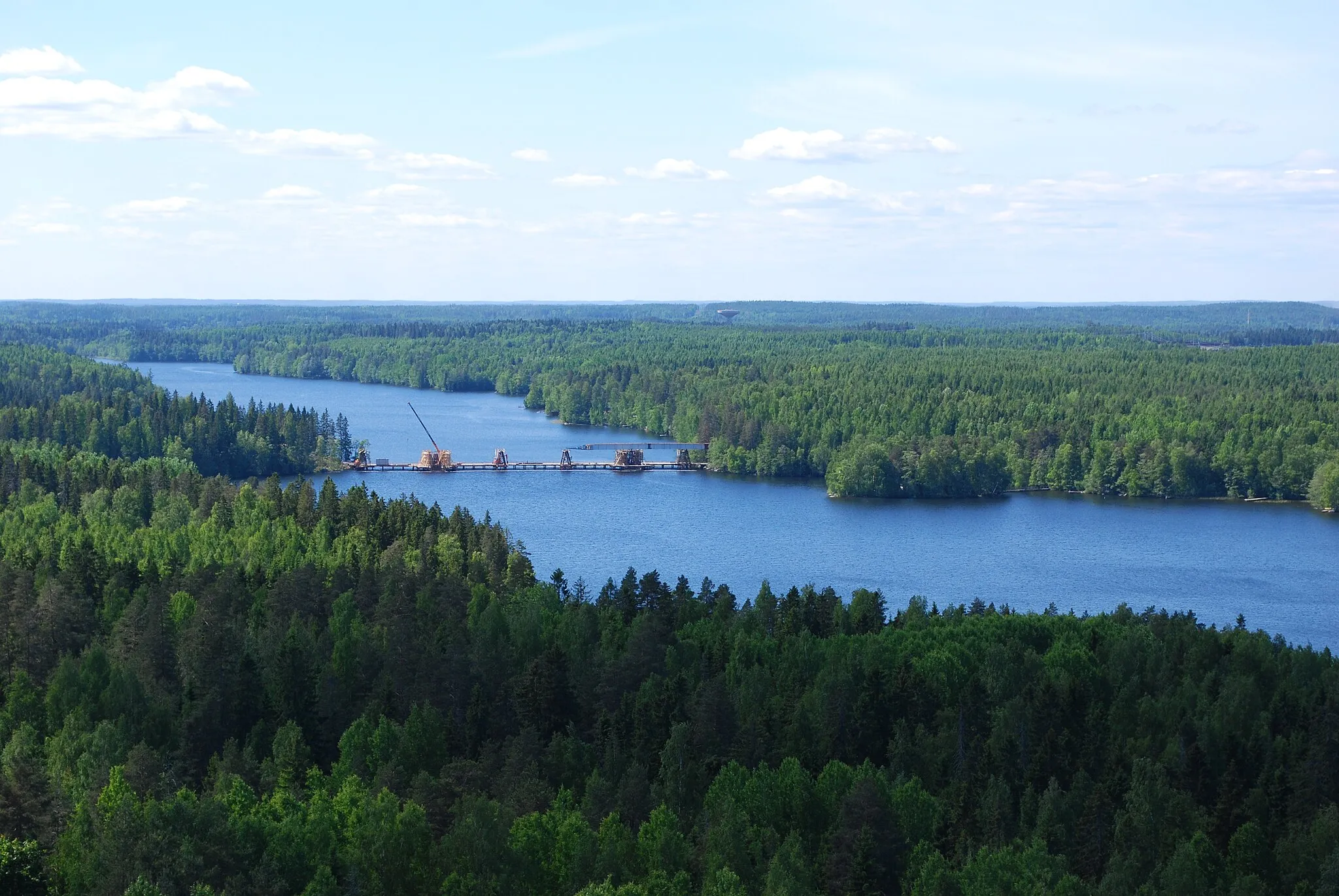 Photo showing: Särkijärvi bridge under construction in 2010