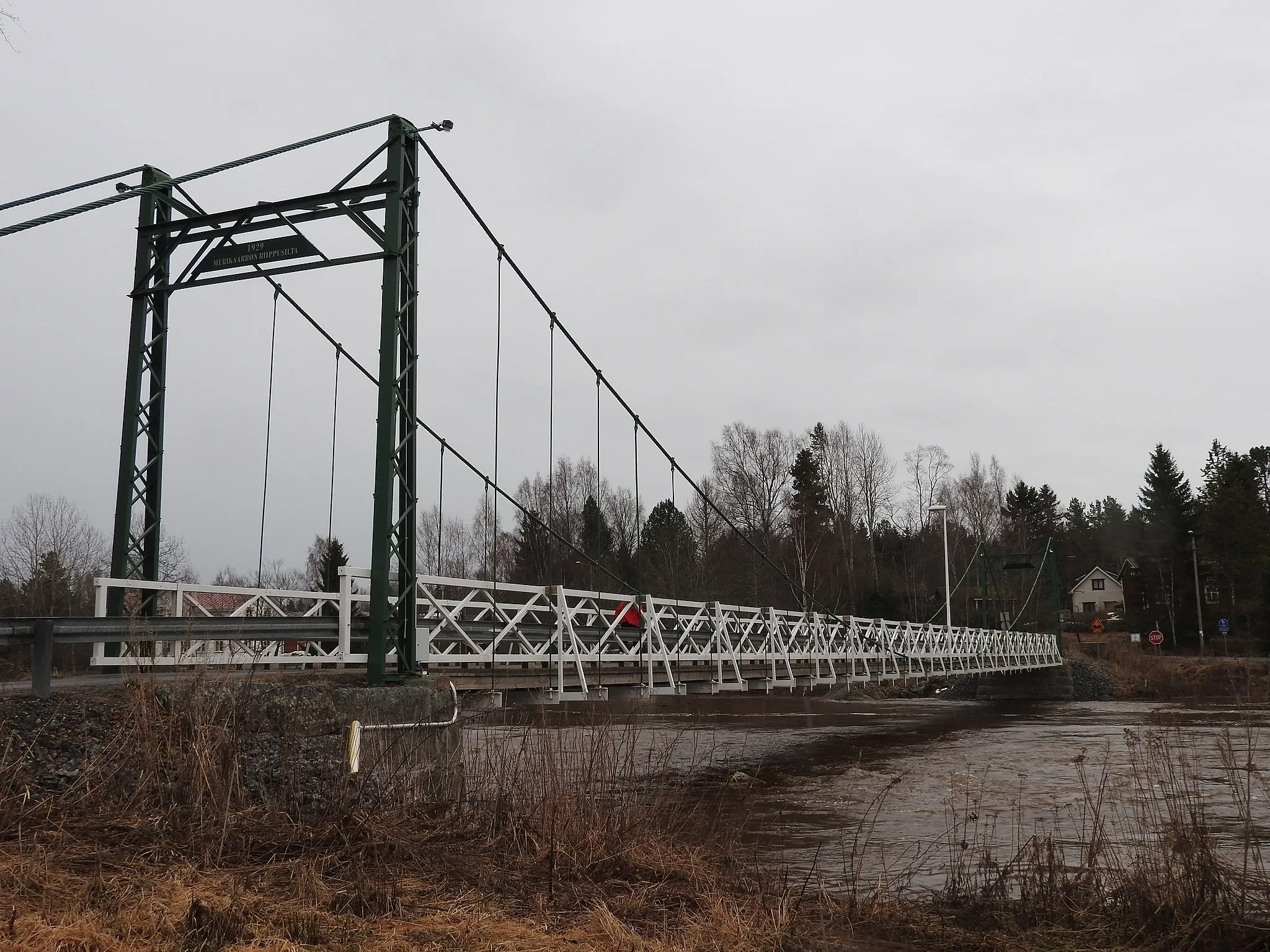 Photo showing: Cable-stayed bridge in Merikaarto, Finland 2018.