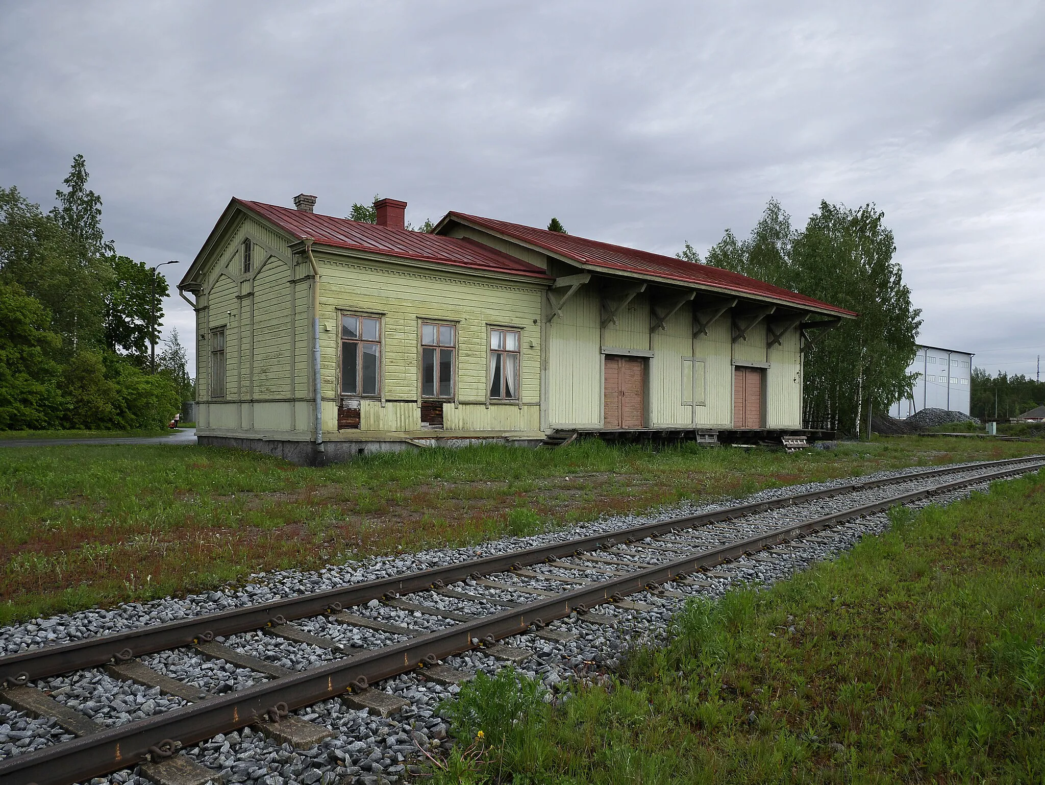 Photo showing: Vaskiluoto railway station in Vaasa, Finland.