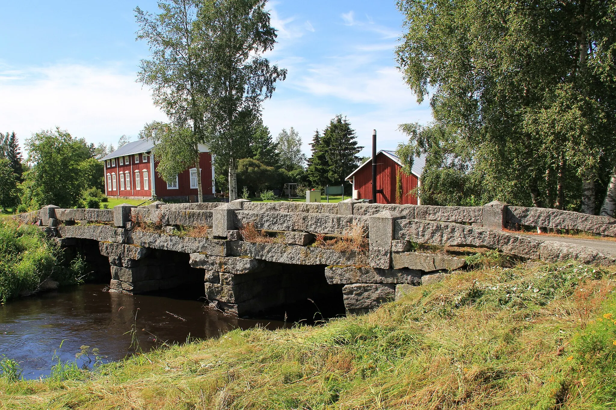 Photo showing: Harrström bridge, Harrström, Korsnäs, Finland. -Seen from southeast.